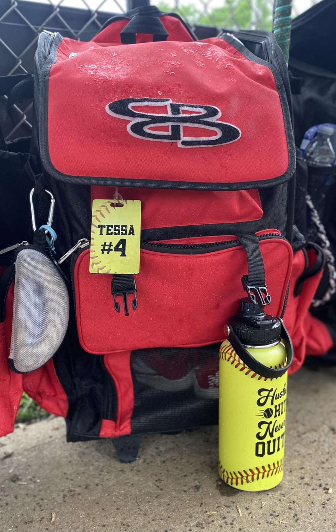 Ice Hockey Insulated Engraved Stainless Steel Water Bottle 32oz, Vacuum Chug Lid Travel Tumbler For Men Friends Hockey Lovers Fans Coaches,Birthday Christmas customer photo 1