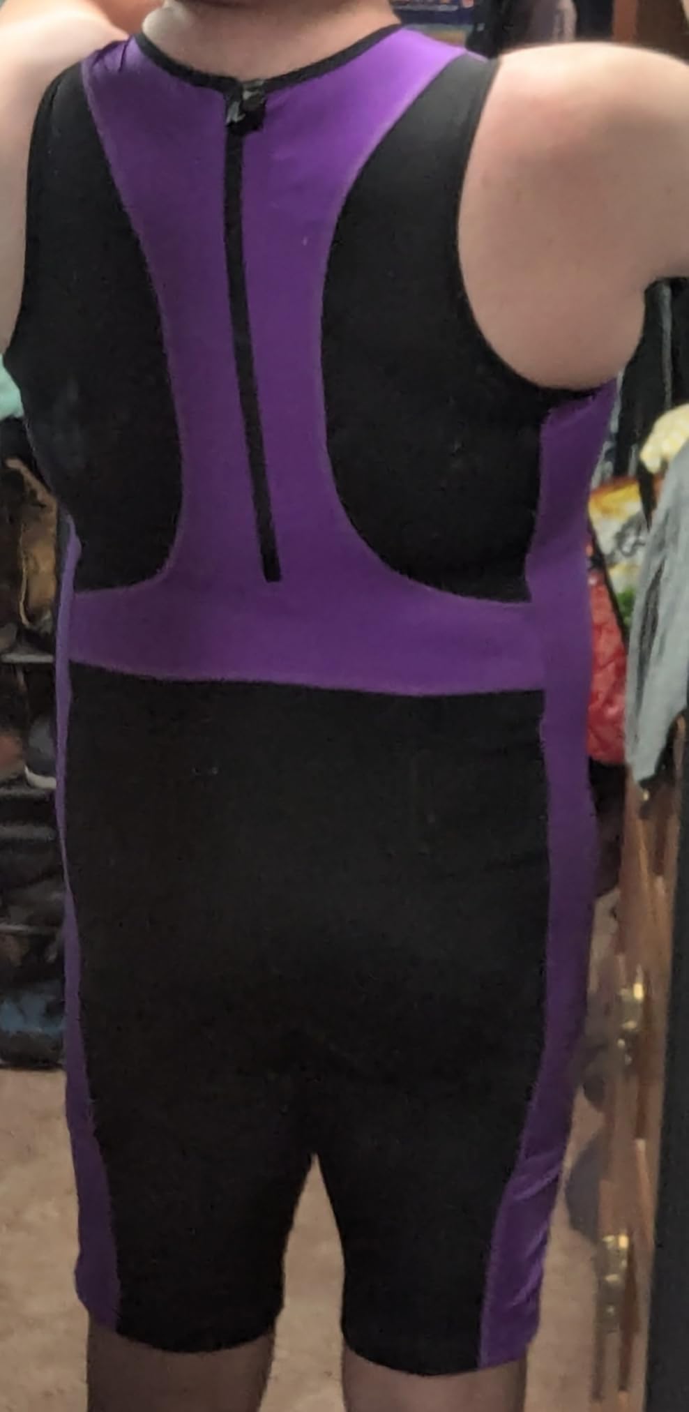 Wixen Women's Triathlon Suit - Padded One-Piece Sleeveless Trisuit with Rear Zipper for Running, Swimming, Cycling customer photo 1