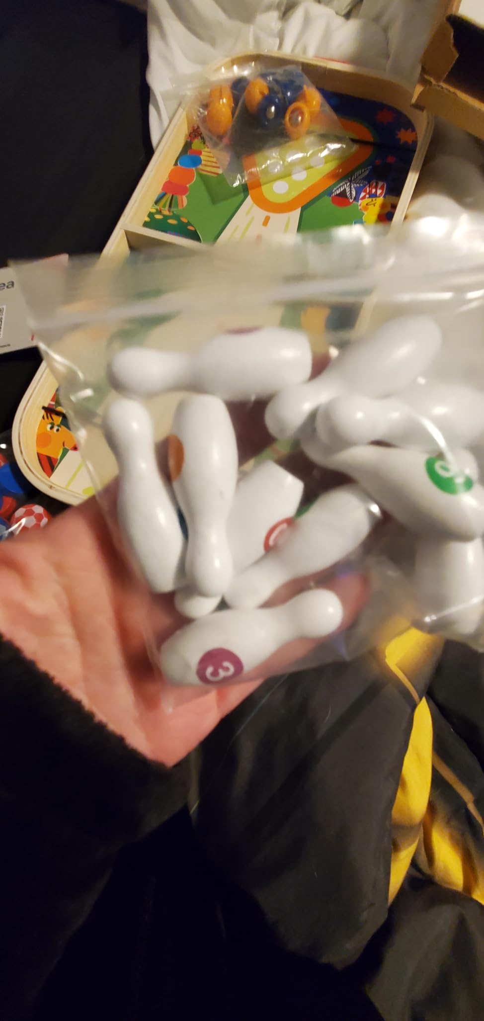 3-in-1 Wooden Tabletop Board Game - Portable Curling, Slingshot & Bowling Set for Kids & Family - Educational Montessori Toy, Screen-Free Indoor Fun, for Boys Girls Ages 3+ customer photo 1