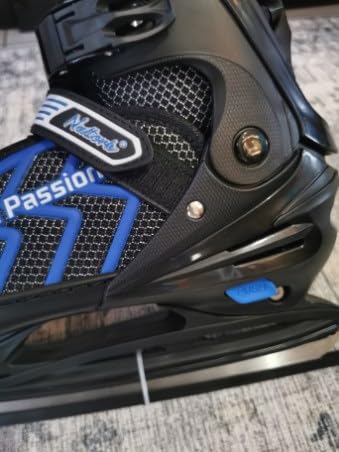 MammyGol Kids Ice Skates Adjustable Boys or Girls Adult Ice Hockey Skates Lace-Up Ice Skate Youth for Beginner with Breathable Liner customer photo 2