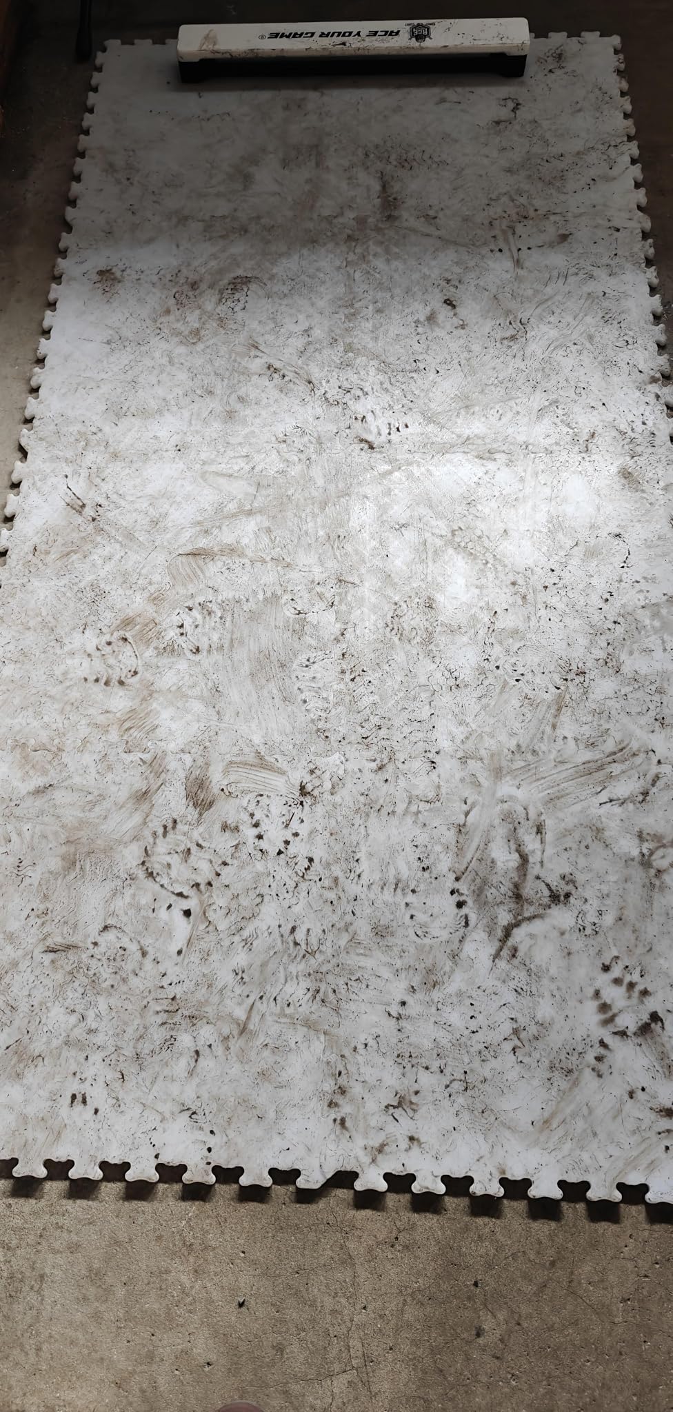 ACE HOCKEY Hockey Tiles - 20 sqft Off-Ice Training for Stickhandling & Shooting - 9-Pack Durable Interlocking HDPE Dryland Hockey Practice Surface customer photo 1