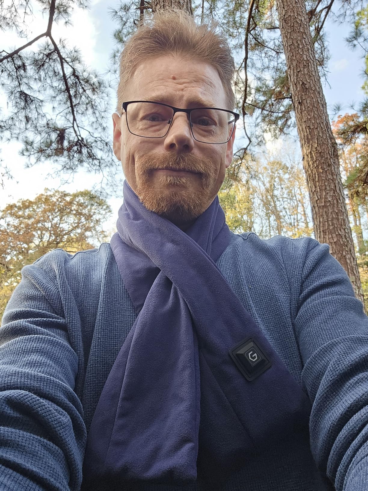 Graphene Heated Scarf for Men Women 5V2A 6000mAh Fast Heating Long-Lasting Compact Battery customer photo 1