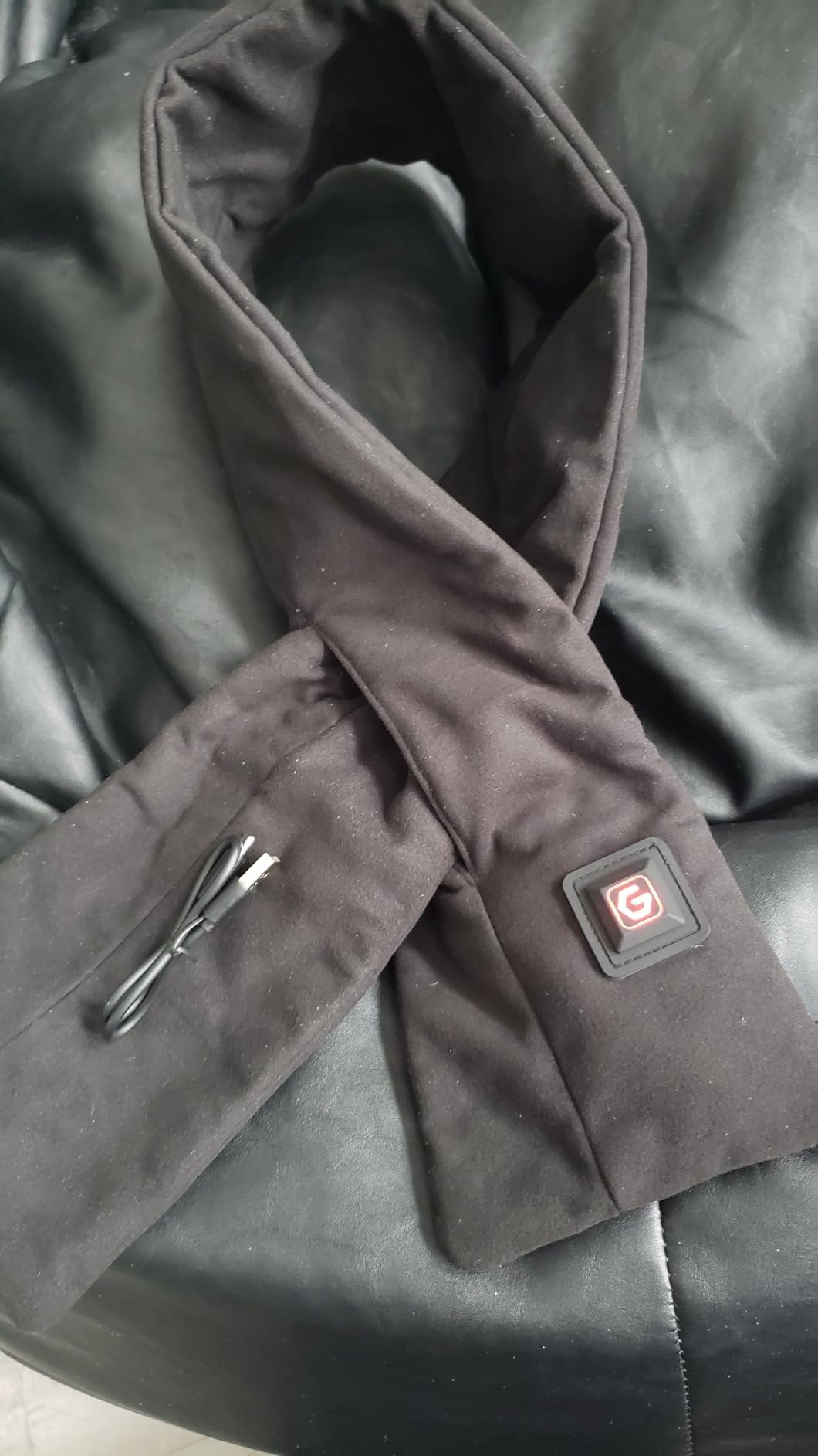 Graphene Heated Scarf for Men Women 5V2A 6000mAh Fast Heating Long-Lasting Compact Battery customer photo 2