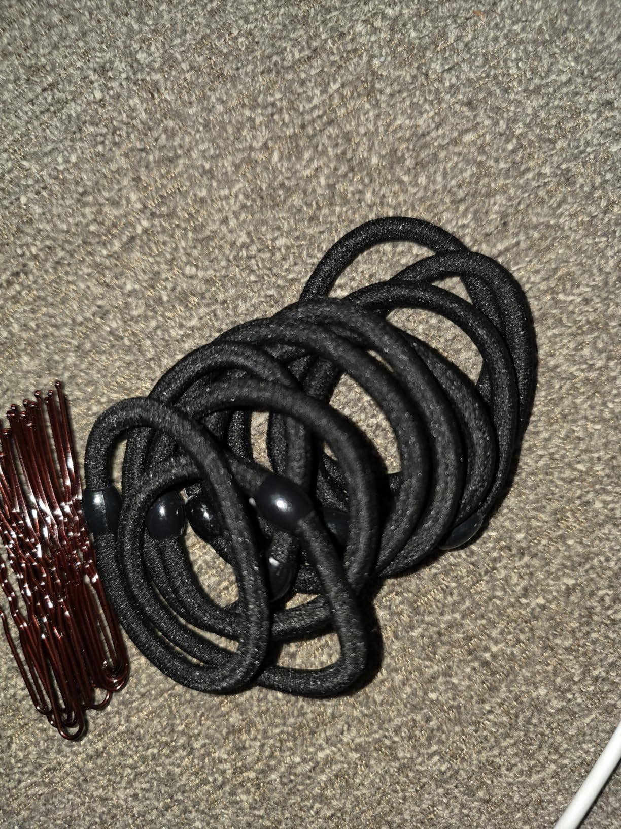 YINGFENG 134 Pcs Brown Hair Bun Maker Kit Medium - 4 Bun Hair Pieces for Women, 20 Hair Net for Buns, 100 Bobby Pins for Women, 10 Hair Bands, for Ballet Styling, Hair Accessories for Girls customer photo 2