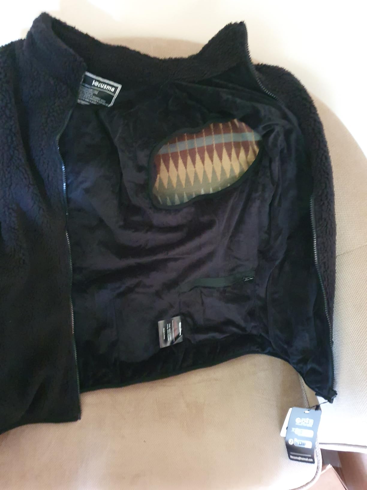 Fuzzy Heated Vest for Women with 16000mAh 7.4V Battery Pack Included, Sherpa Heated Vest Women, Fleece Heating Vests Cycling customer photo 1