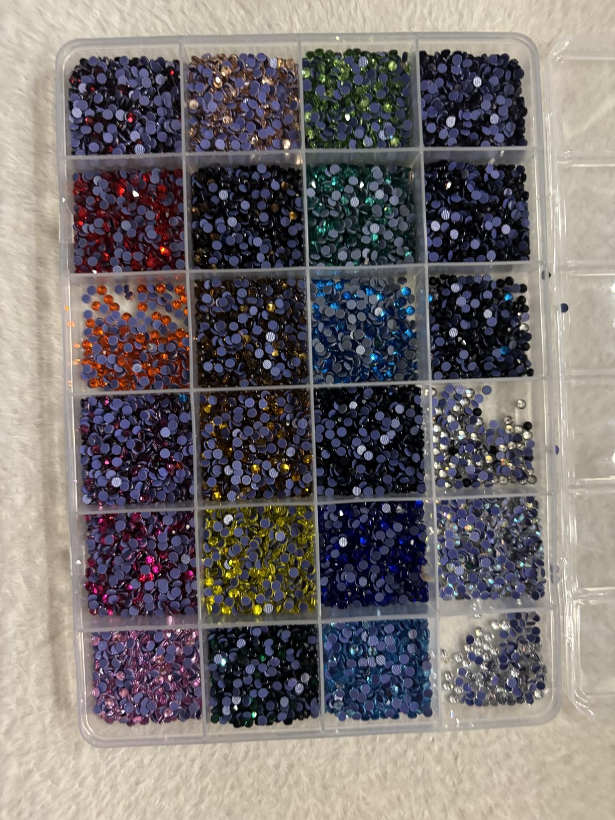 BEADSLAND Hotfix Rhinestones Mixed 24 Colors, SS10 Rhinestones for Crafts Clothes, Hotfix Crystals with 1 Tweezers, 1 Wax Pencil and 1 Spoon customer photo 1