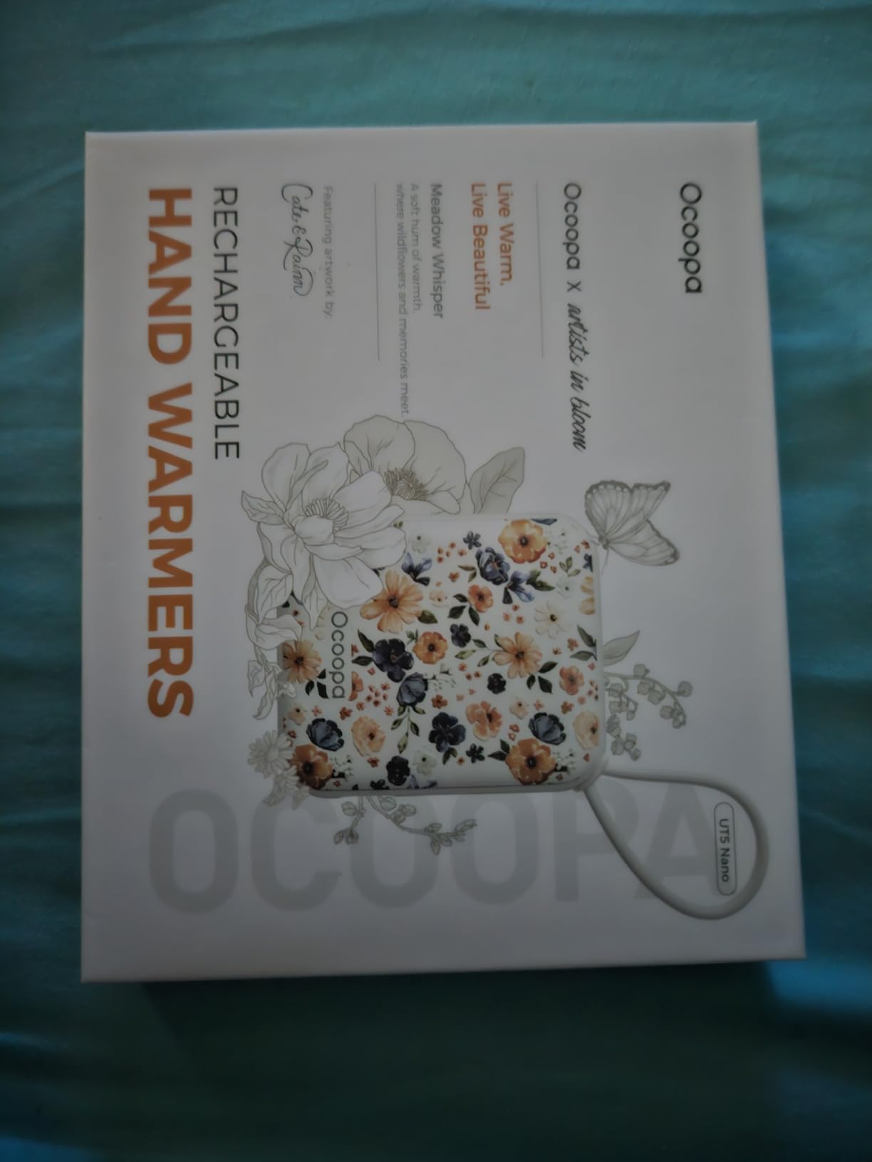 OCOOPA Hand Warmers Rechargeable, Smart Temp Control 7H*2 Long Safe Heat, Ultra Slim, Pocket-Size Design That Fits Gloves, Gifts for Women, Outdoor, Office, Commute (UT5 Nano) customer photo 2