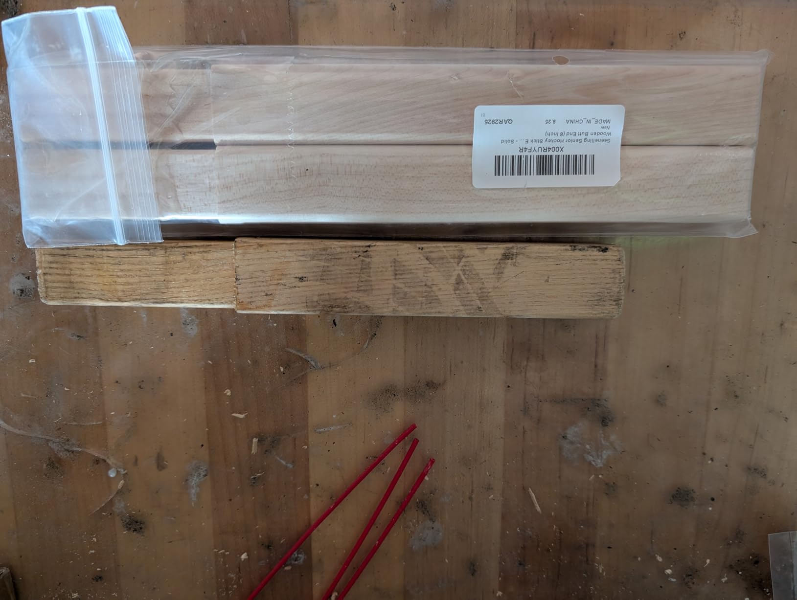 Seenelling 2 Pack Hockey Stick Extensions - Solid Wooden Butt End for Senior & Youth Street Hockey Sticks customer photo 1