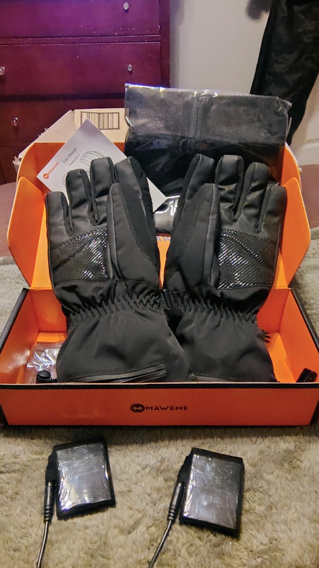 Rechargeable Heated Gloves for Men Women, 7.4V Electric Thermal Gloves,Winter Waterproof & Windproof Ski Glove for Outdoor Motorcycle Riding Hunting Fishing customer photo 2