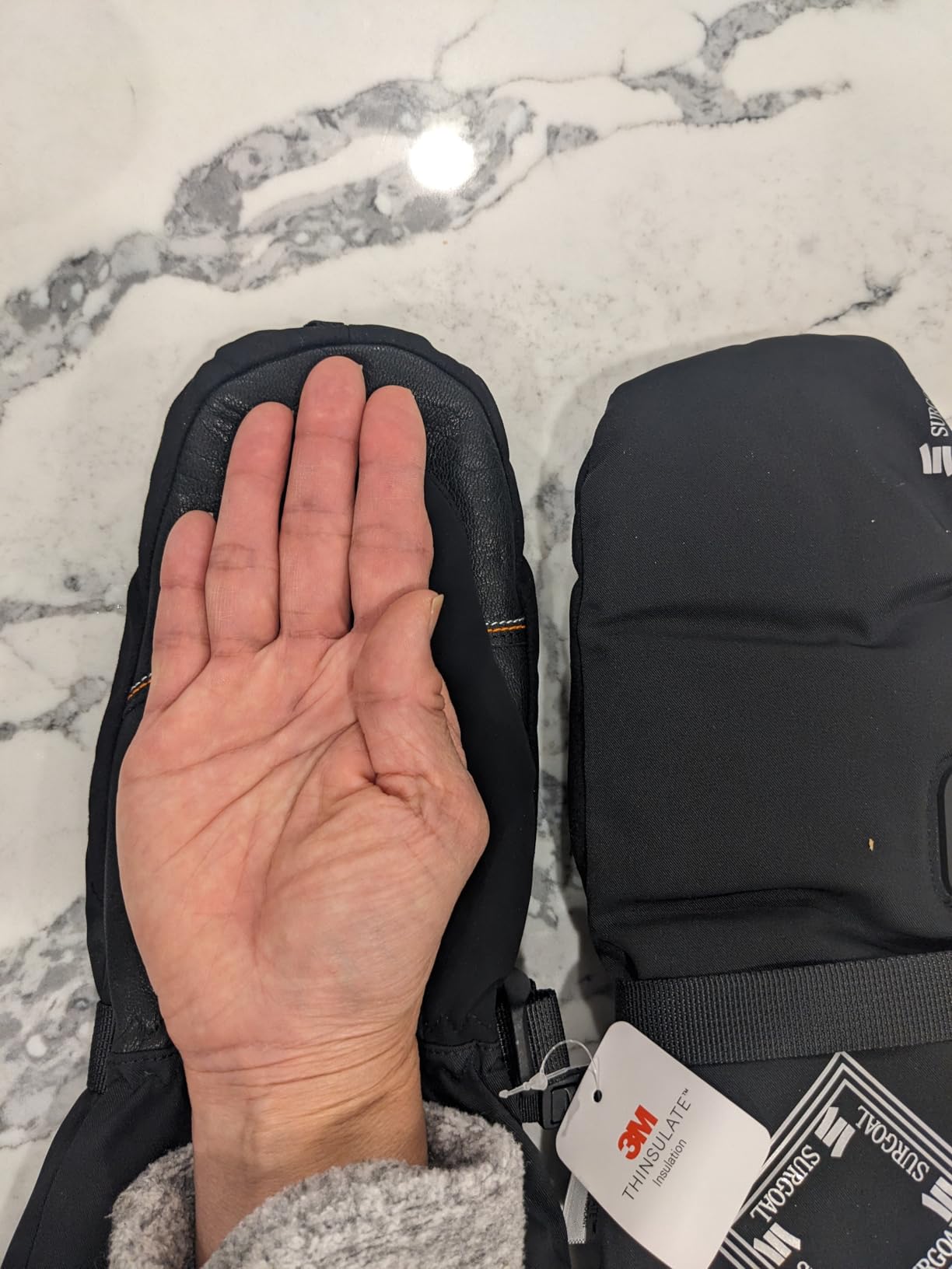 Heated Mittens for Men, 22.2WH Battery 7.4V 3000mAh Rechargeable Heated Ski Gloves for Women, Waterproof Electric Gloves customer photo 1