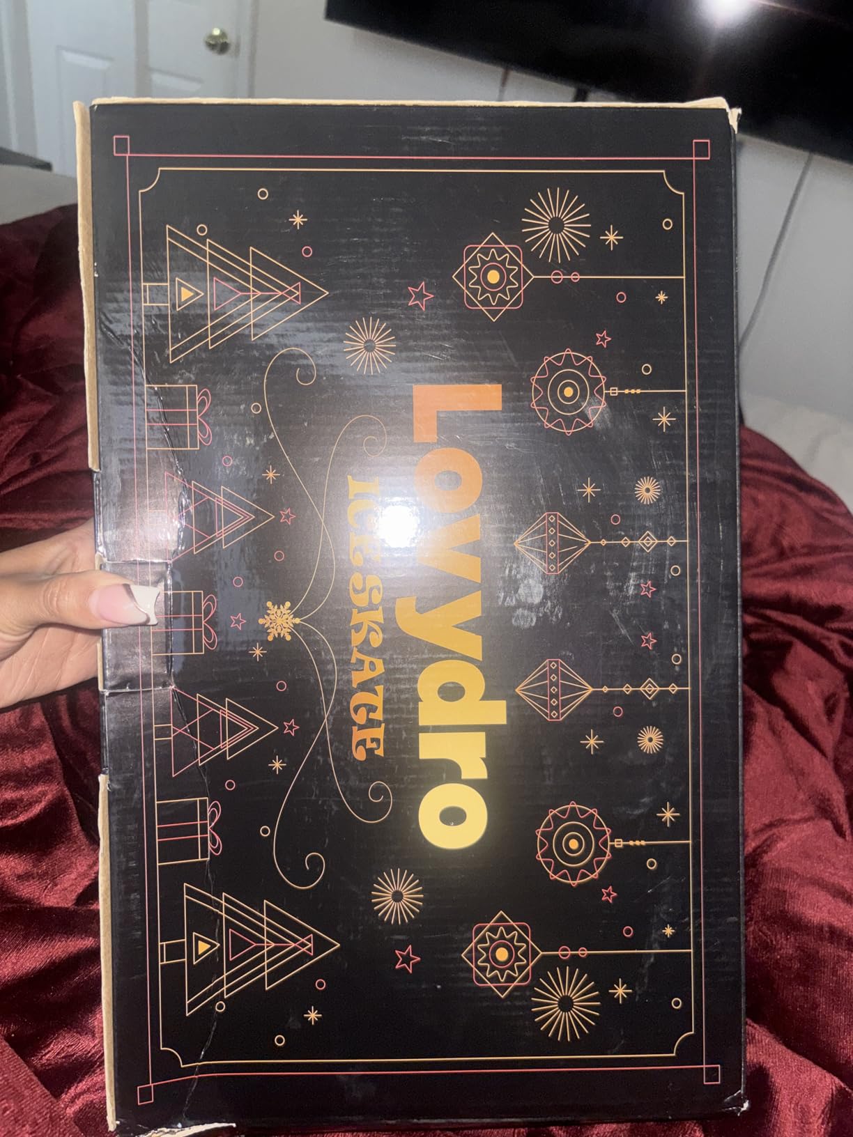 Adjustable Ice Skates for Kids Girls Boys, 4 Size Adjustable Beginner Ice Hockey Skates customer photo 2