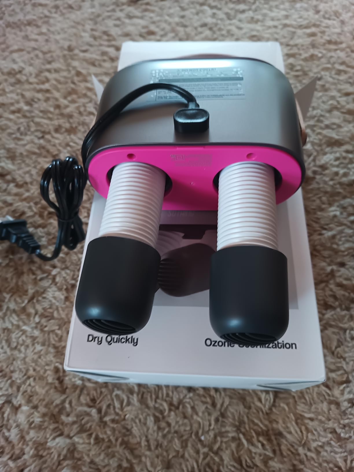 SOTHING Boot Dryer, 95W Rapid Drying with 3 Heat Levels, Ozone Fresh Mode, 1-9H Timer, Smart Touch Panel - Portable Ski Boot & Snowboard Boot Dryer customer photo 1