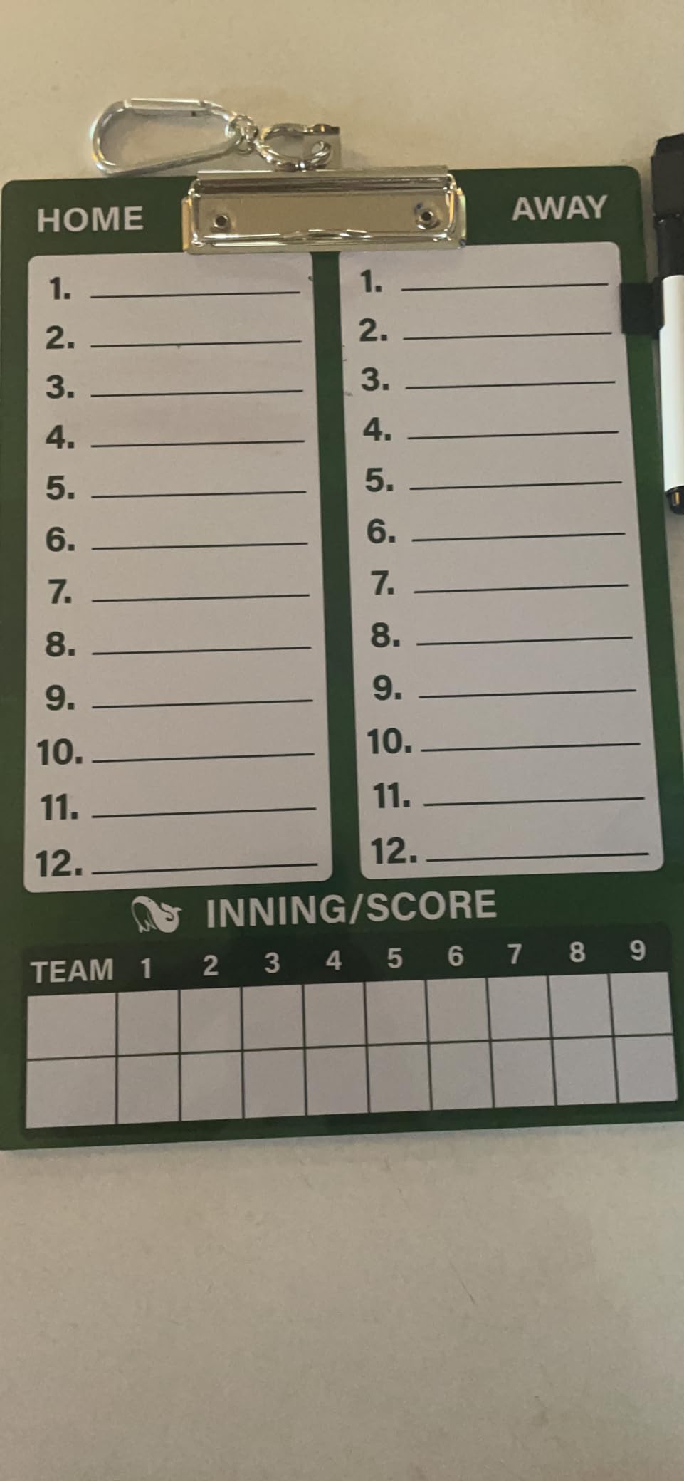 WISYOK Double-Sided Hockey Dry Erase Clipboard for Coaches, Whiteboard, Coach Lineup Board with Marker customer photo 2