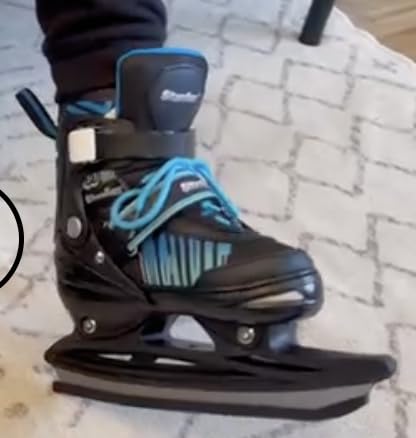 Adjustable Ice Skates for Kids Girls Boys, Kids Ice Hockey Skates for Beginners Ages 4-12, Toddler Ice Skating Shoes with Safety Ankle Support and Soft Padding for Outdoor & Ice Rink customer photo 2