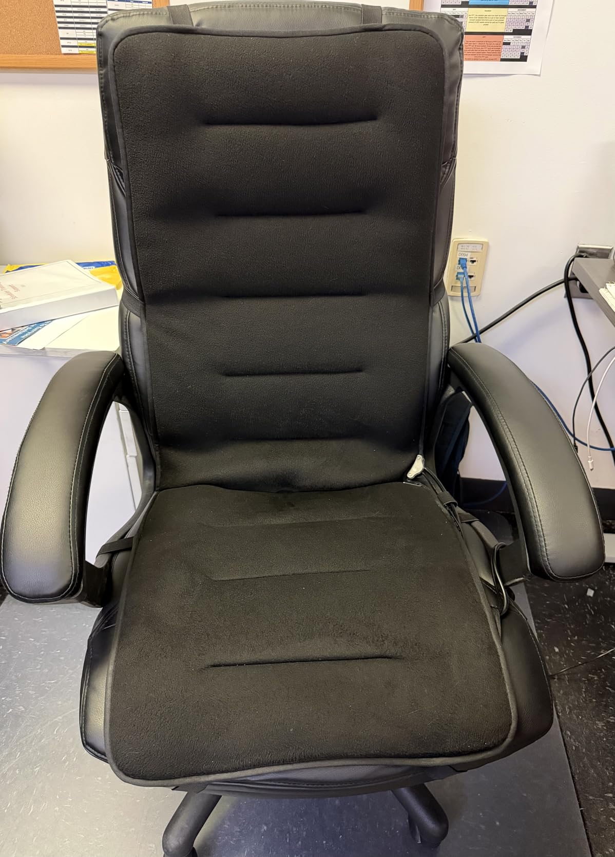 Heated Seat Cushion for Office Chair, Thick Heated Chair Pad, Auto Shut Off, 7 Heating Levels, Fast Heating, Heating Pad Seat Warmer for Full Back, Hips, Thighs, Universal Fit, Gift Women Men customer photo 1