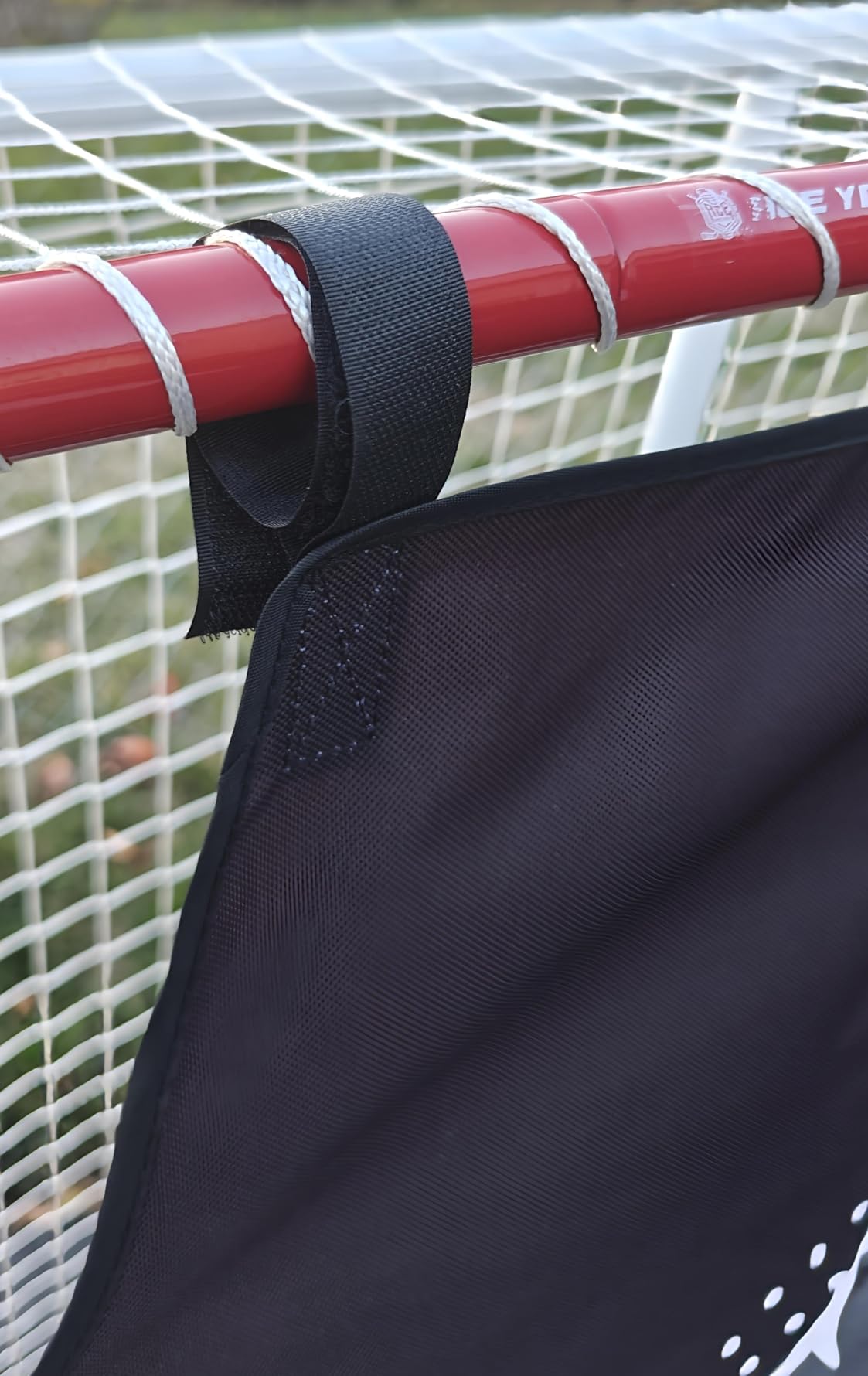 Hikeen Premium Hockey Goalie Shooting Target Tear - Proof Hockey Goal Practice Target with 7 Target Holes - Street Hockey & Ice Hockey Net Goalie Target for Practicing Shooting Accuracy customer photo 2