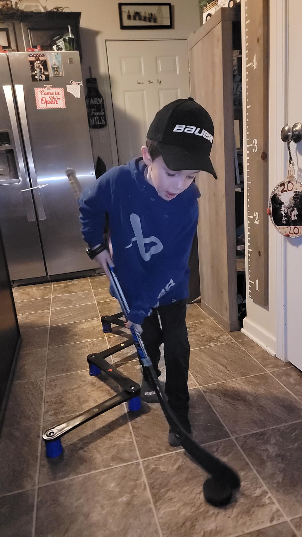 Hockey Training Equipment, Hockey Stickhandling Trainer for Puck Control and Coordination, Adjustable 5-7 Sections customer photo 1