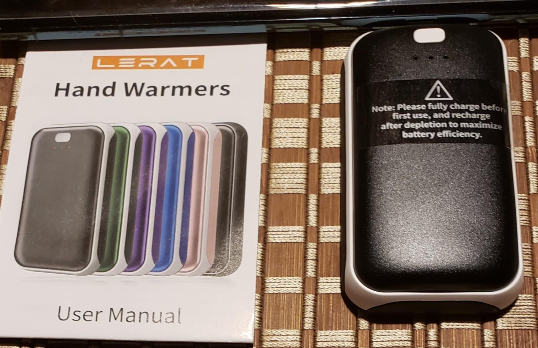 Lerat Hand Warmers Rechargeable 2 Pack, Portable Electric Hand Warmer Max 131℉, Reusable Slim Pocket Heater Handwarmers, Gifts for Men, Women, Outdoor, Golf, Camping, Hunting Essentials customer photo 2