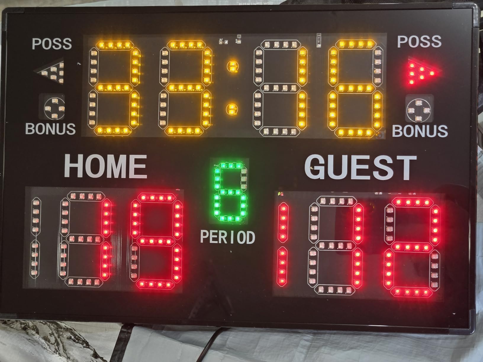 Basketball Scoreboard with Timer Clock, Digital Scoreboard with Remote, Portable Battery Powered Electronic Scoreboard for Baseball/Tennis/Soccer/Volleyball/Ping Pong Games customer photo 2