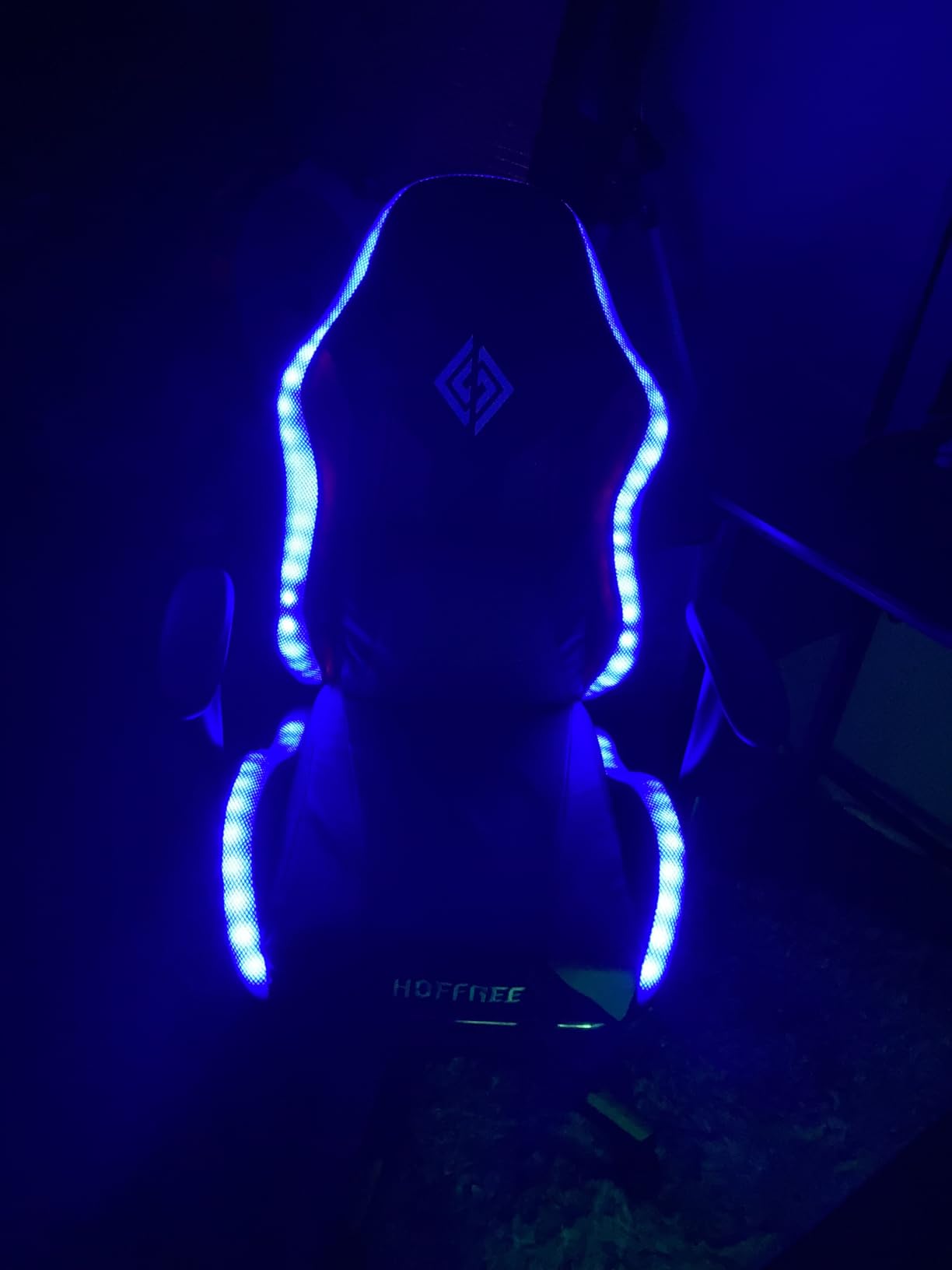 HOFFREE RGB LED Gaming Chair for Kids Reclining Gaming Chairs for Teens 8-15 Computer Chair with RGB Lights Kids PC Game Chair with Footrest and Lumbar Support Video Game Chairs customer photo 2