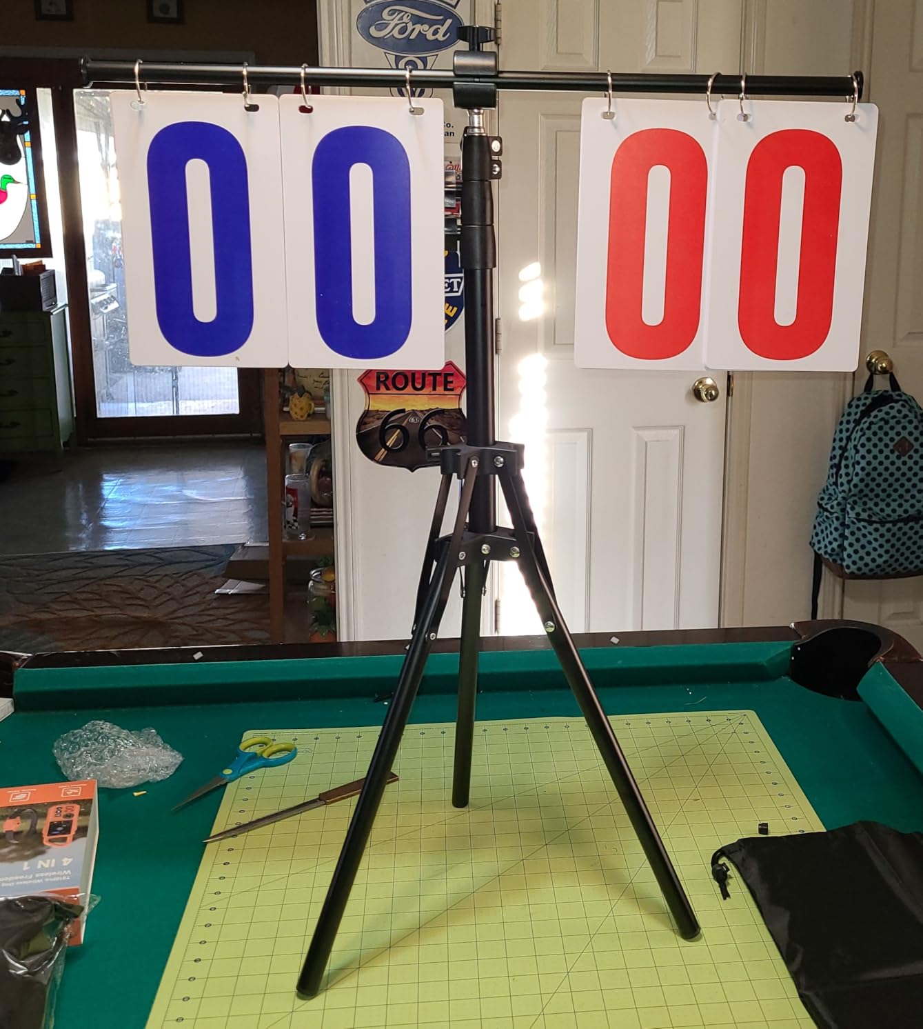 Purple River Extra Large Numbers Manual Flip Scoreboard with Stand, Score Keeper for Outdoor/Indoor Games or Sports customer photo 1