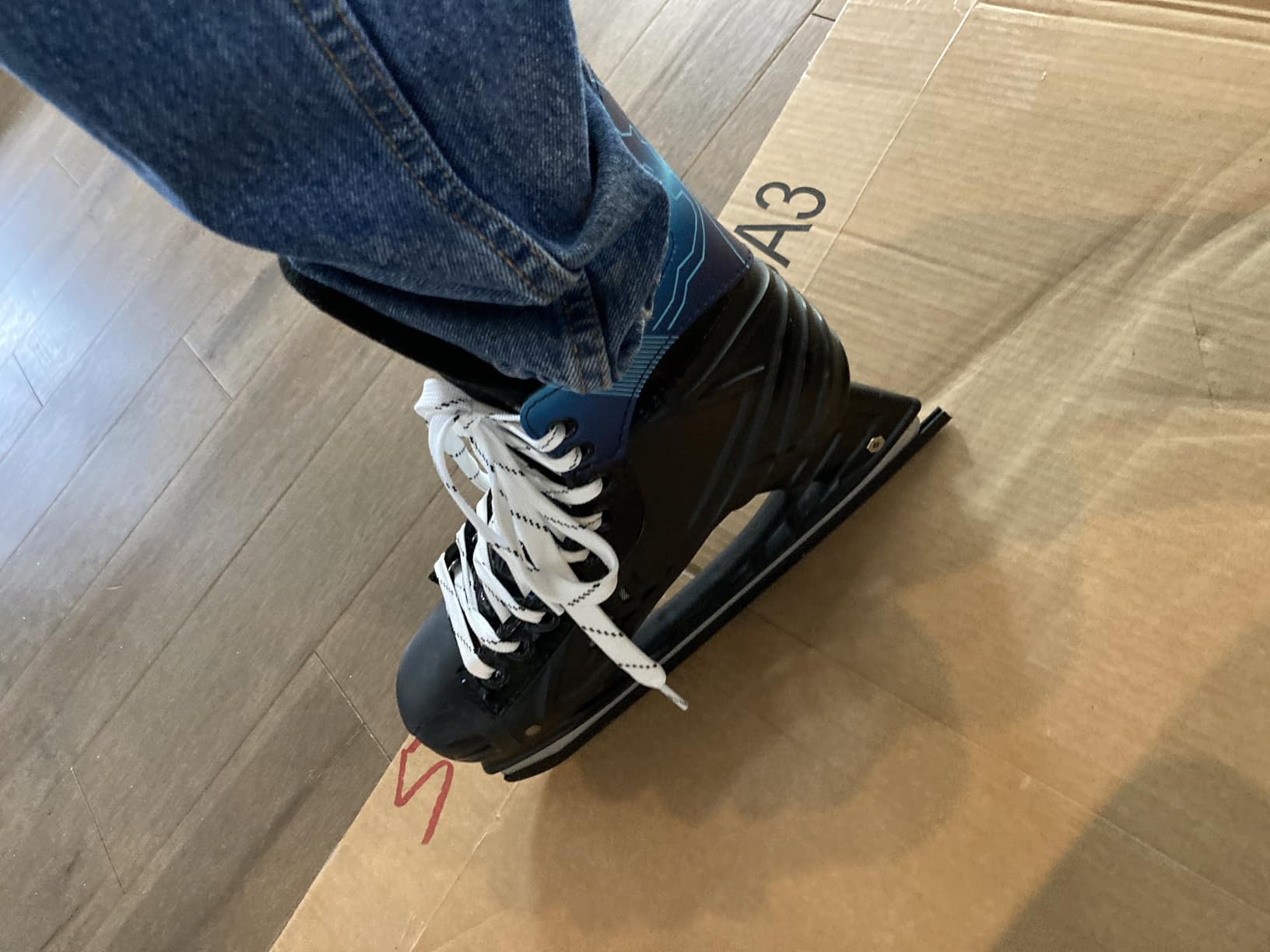 Nattork Ice Hockey Skates for Men, Women, Youth - Stainless Steel Blades Lightweight customer photo 1