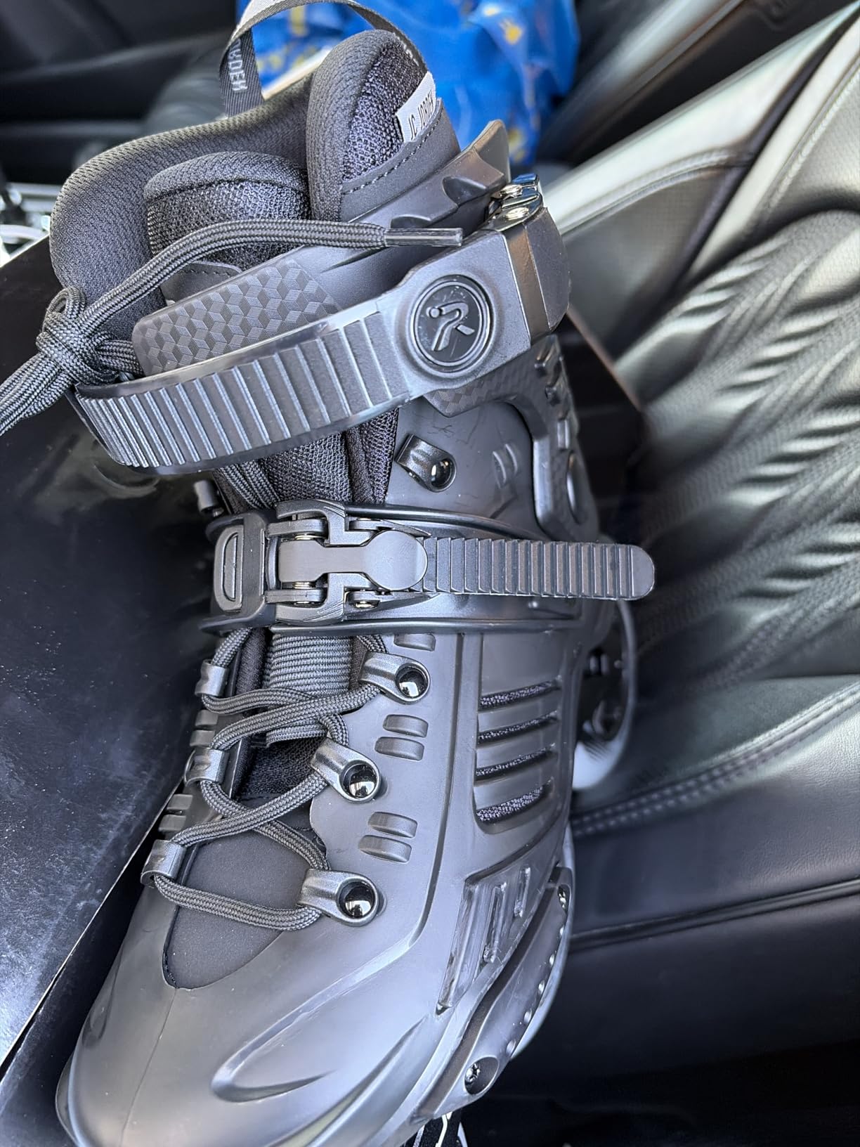 Inline Skates for Women Men, 3 Wheels 110mm Roller Skates Blades with Durable Outer Shell, Outdoor Professional Fitness Speed Racing Skates with Metal Frame for Adults Unisex customer photo 2