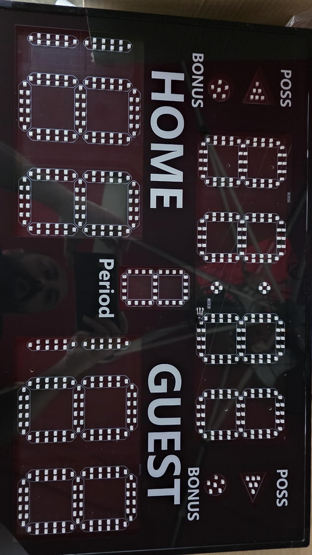 YZ Bigger LED Digital Scoreboard, Portable Scoreboard Basketball with Timer Clock, Electronic Scoreboard with Remote, Tabletop Scoreboard Clock, Score Keeper for Outdoor Game customer photo 2