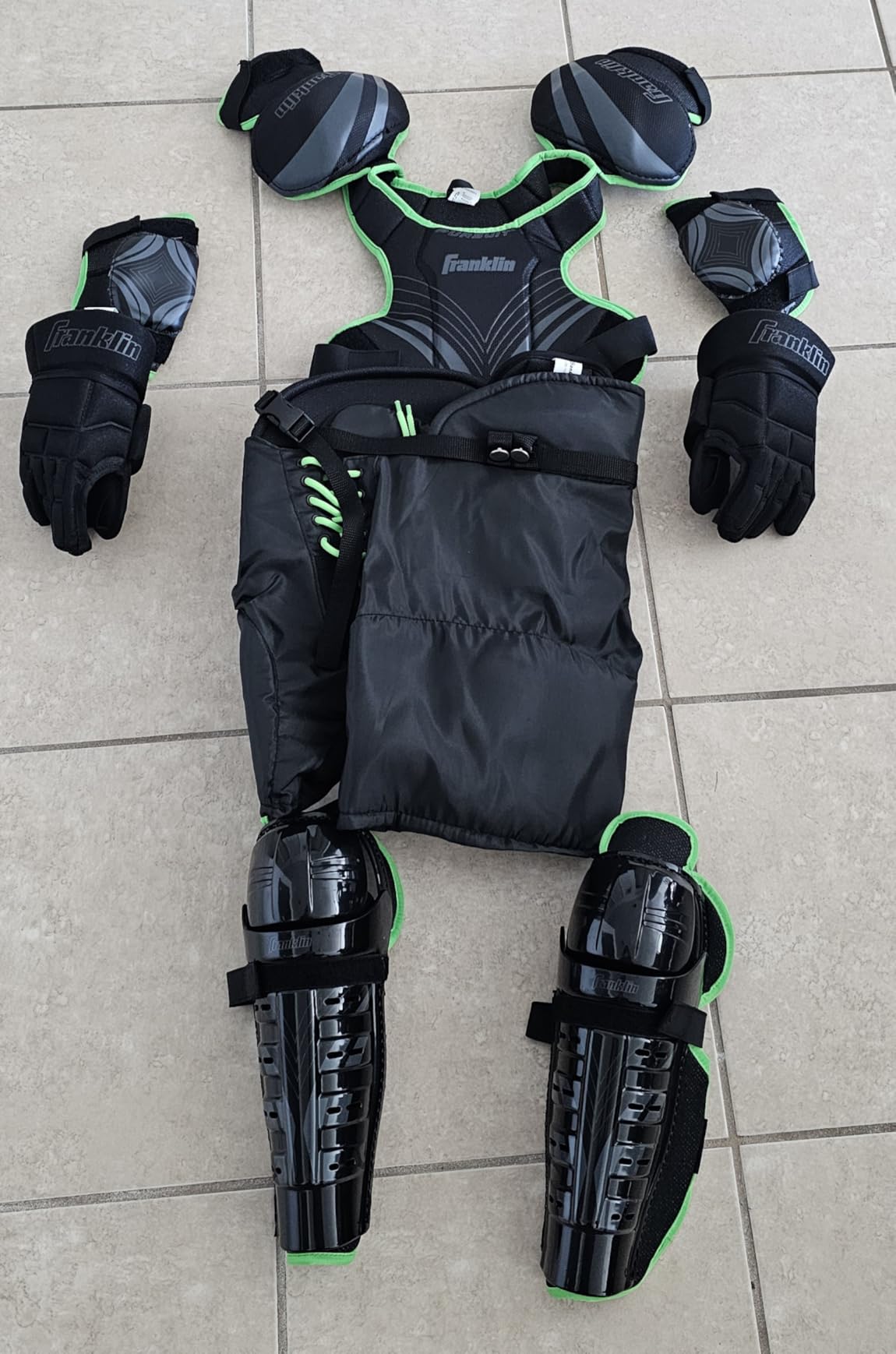 Franklin Sports Pursuit Ice Hockey Youth Pads + Gear Set - Complete Protective Equipment Set for Kids - Includes Shin Guards, Hockey Pants, Elbow Pads, Gloves + Chest Protector customer photo 4