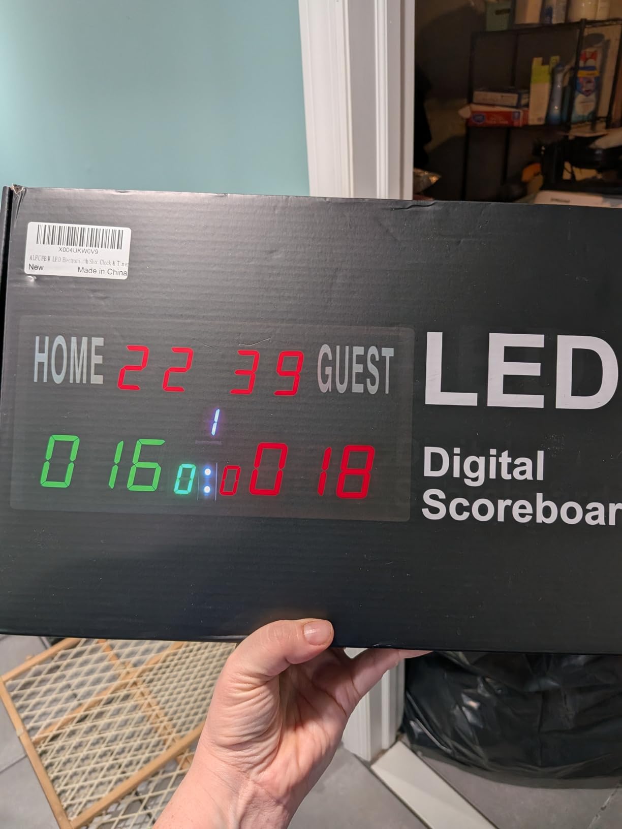 Scoreboard Electronic Digital Score Keeper with Remote Basketball Scoreboard Sports Score Ticker with Timer 24h Real Time for Football/Cornhole Hole/ping Pong/Table Tennis Dart Indoor&Outdoor Games customer photo 2