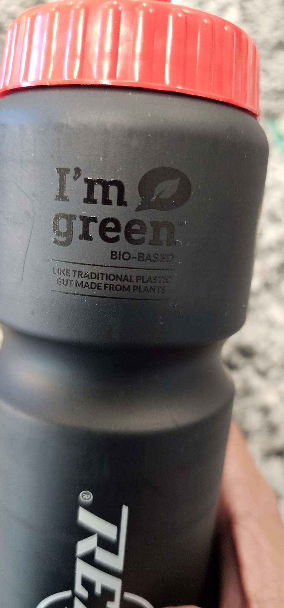 Hockey Water Bottle with Long Spout - BIO-Based Plastic 25 oz Sports Water Bottle with Screw Cap - Squeeze Hockey Bottle for Rink, Gym & Field - Dishwasher Safe Water Bottle customer photo 1