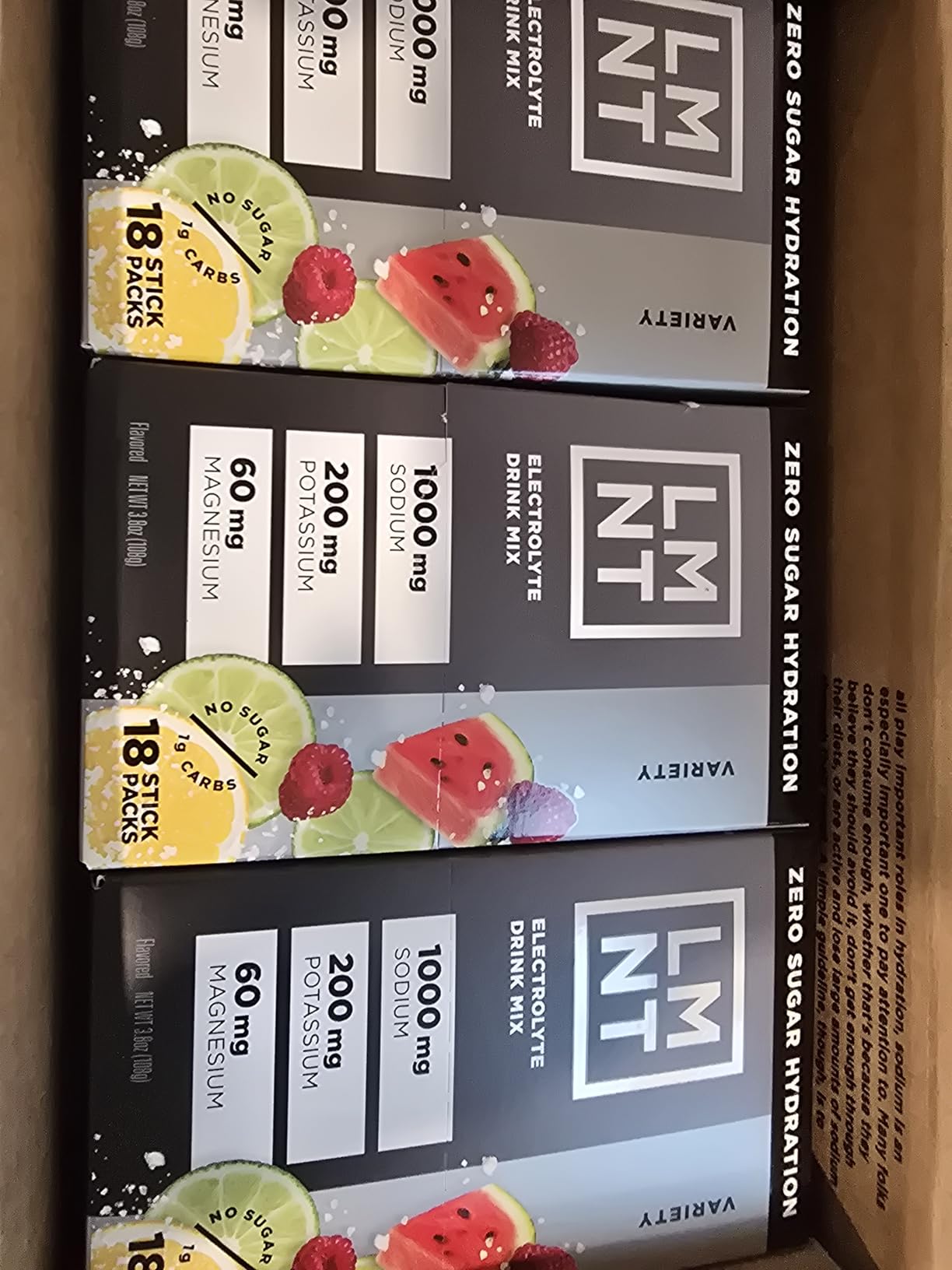 LMNT Zero Sugar Electrolytes - Variety Pack Bundle | Drink Mix | 18-Count customer photo 1