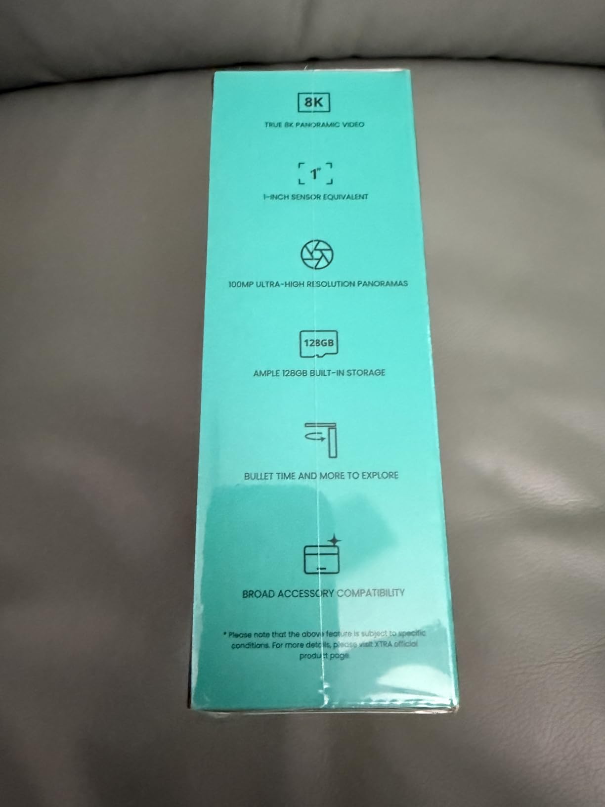 Xtra 360 Camera, 8K Panoramic Video, 1-Inch Sensor Equivalent, 100MP High Resolution, Waterproof Action Camera, 105GB Built-in Storage, Bullet Time, Broad Compatibility, Vlog customer photo 1