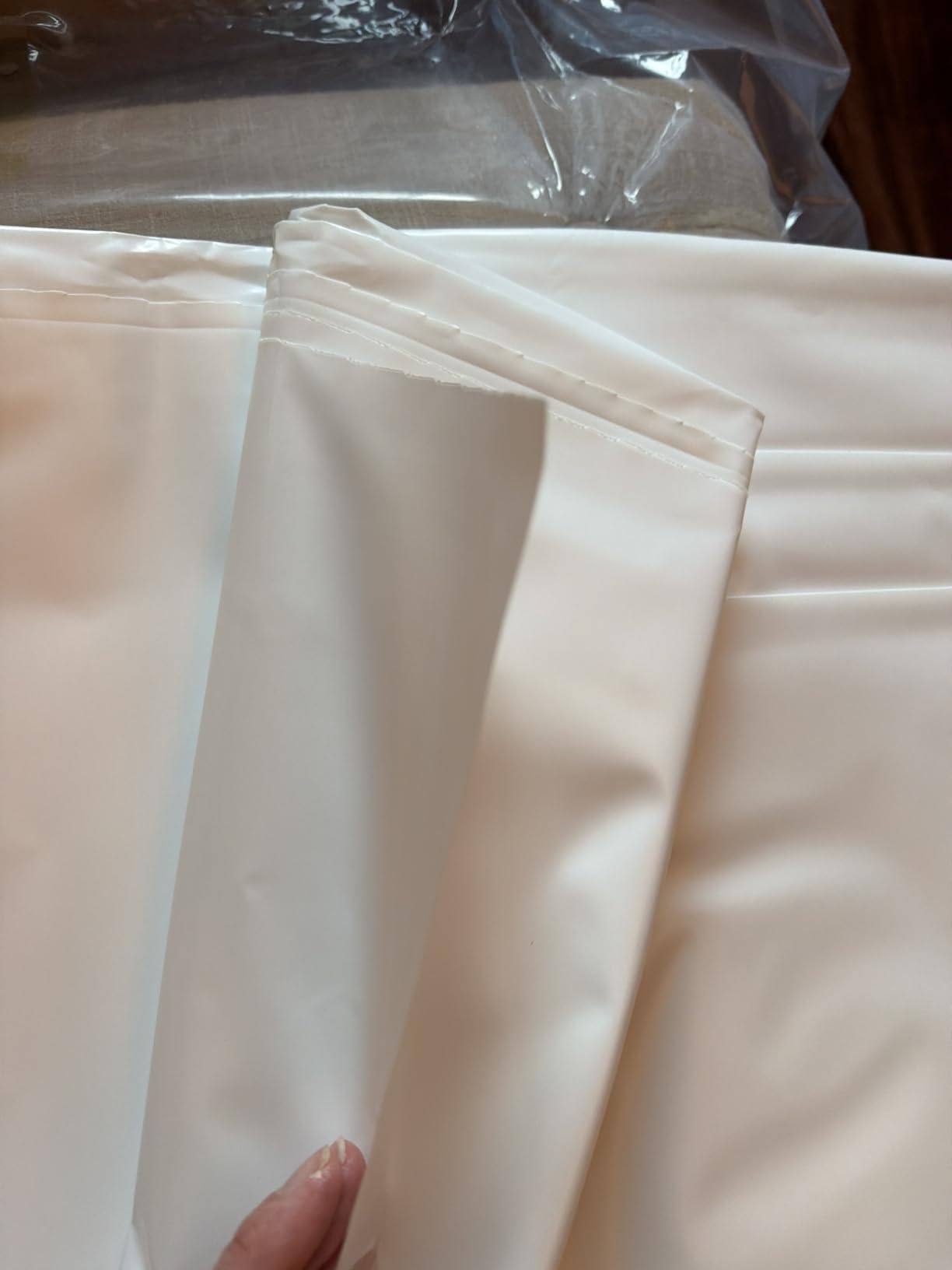 White 7 Mil Ice Rink Liner -Backyard Ice Rink Kit Liner- Outdoor Ice Rink Liner DIY Backyard Rink Tarp for at Home Hockey Practice & Ice Skating Training customer photo 2