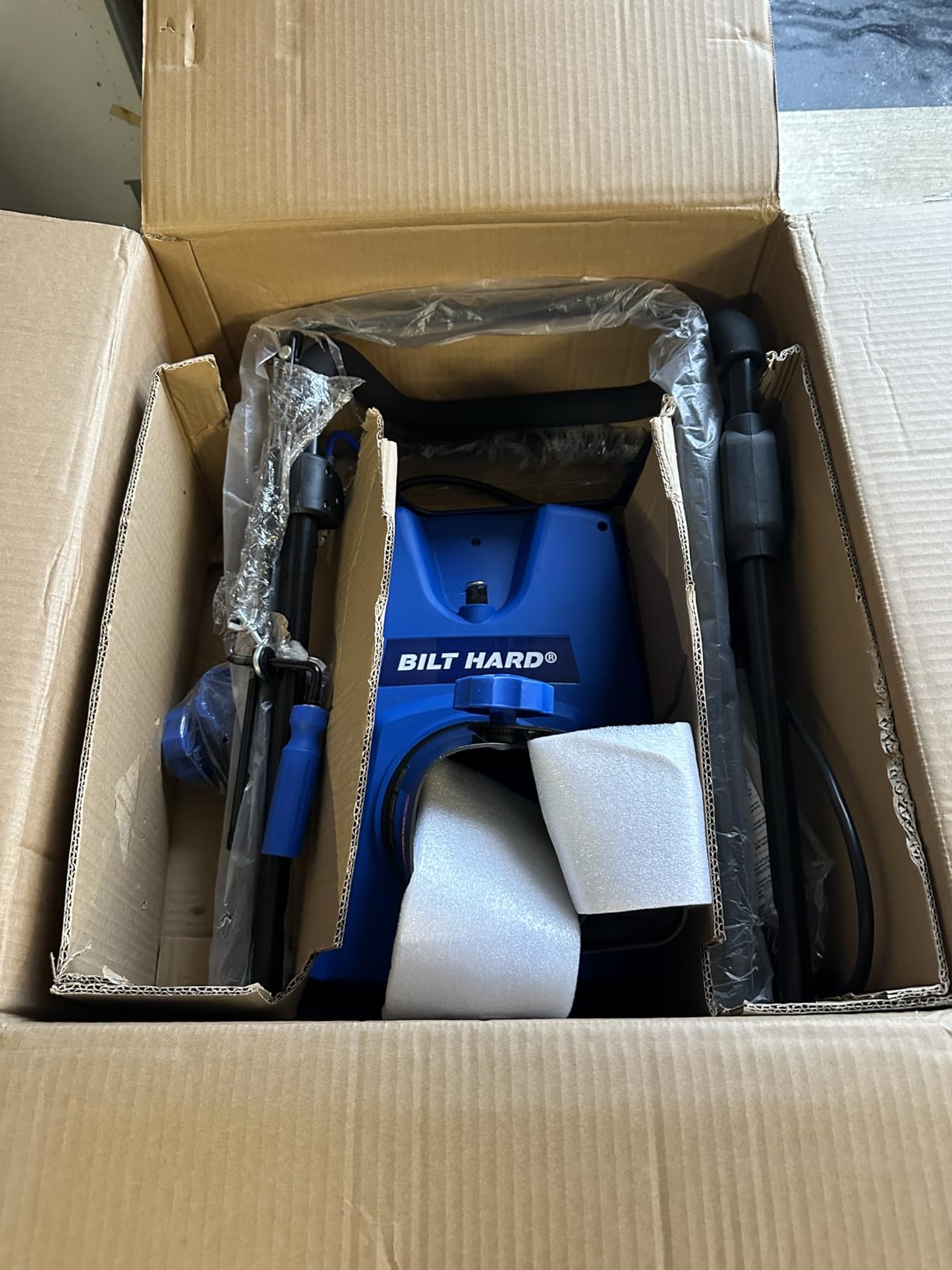 BILT HARD 20-Inch Electric Snow Blower, 15 Amp Walk-Behind Corded Electric Snowblower with Dual LED Lights, 30ft Throwing Distance, 2-Blade Reinforced Auger for Driveway, Walkway customer photo 2