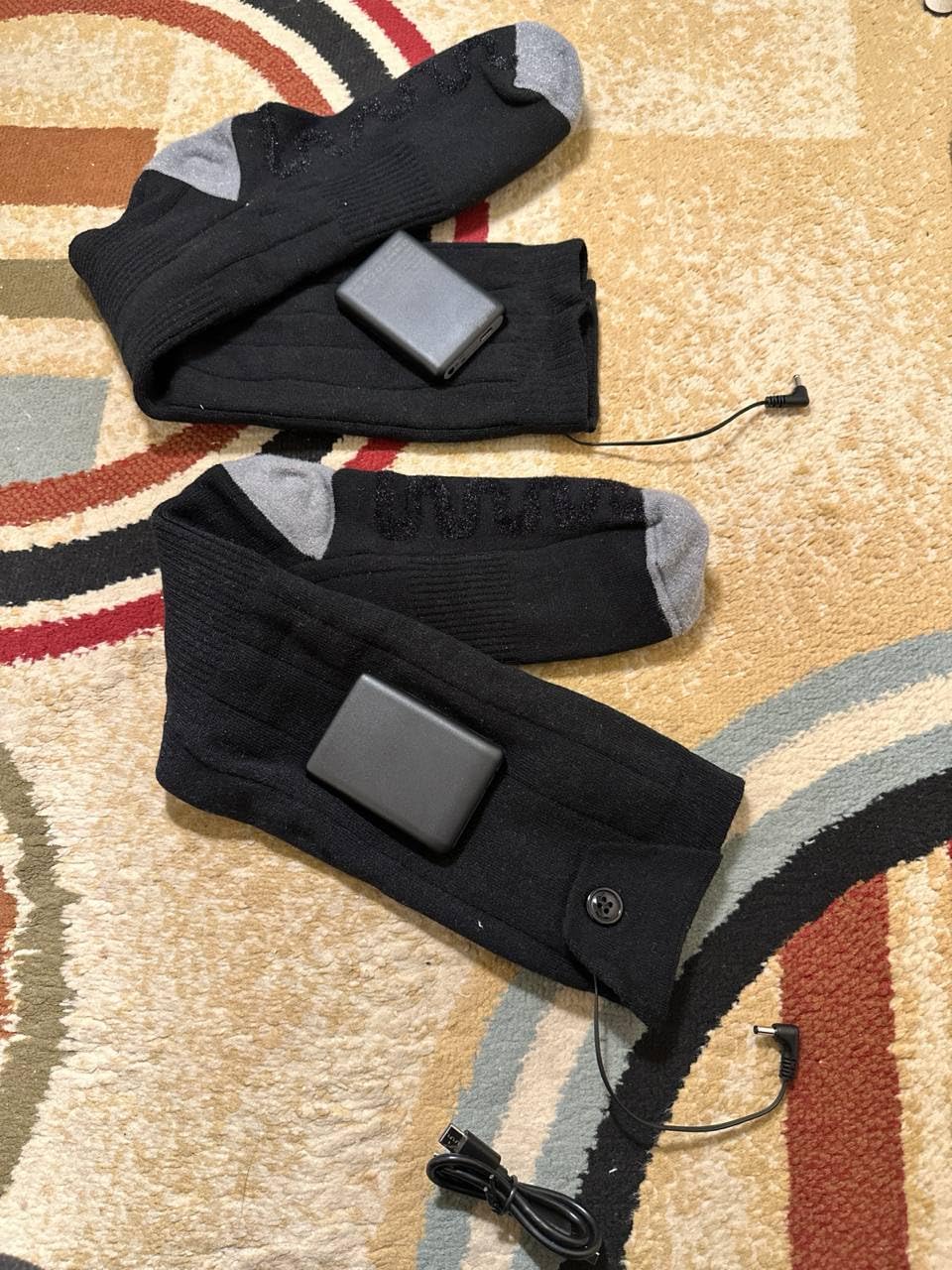 Heated Socks for Men Women Rechargeable Battery Socks Electric Heating Socks Foot Warmers for Hiking Outdoor Sports customer photo 2