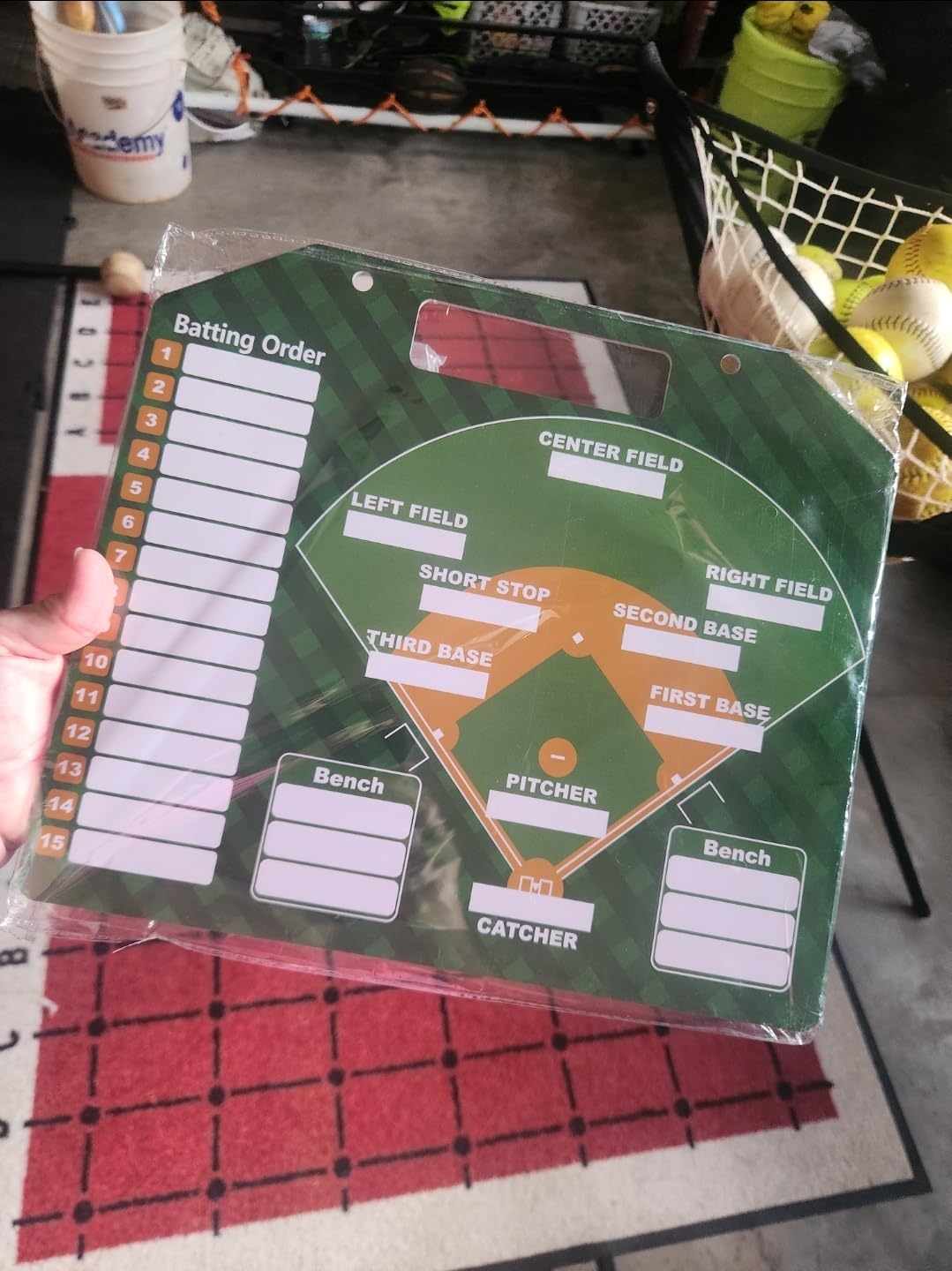 Magnetic Baseball Lineup Board with 40 Sheets-Dry Erase Baseball Clipboard for Coaches,Reusable Baseball Lineup Name Cards,Essential Baseball Training Equipment&Baseball Accessories for Mom&Coaches customer photo 2