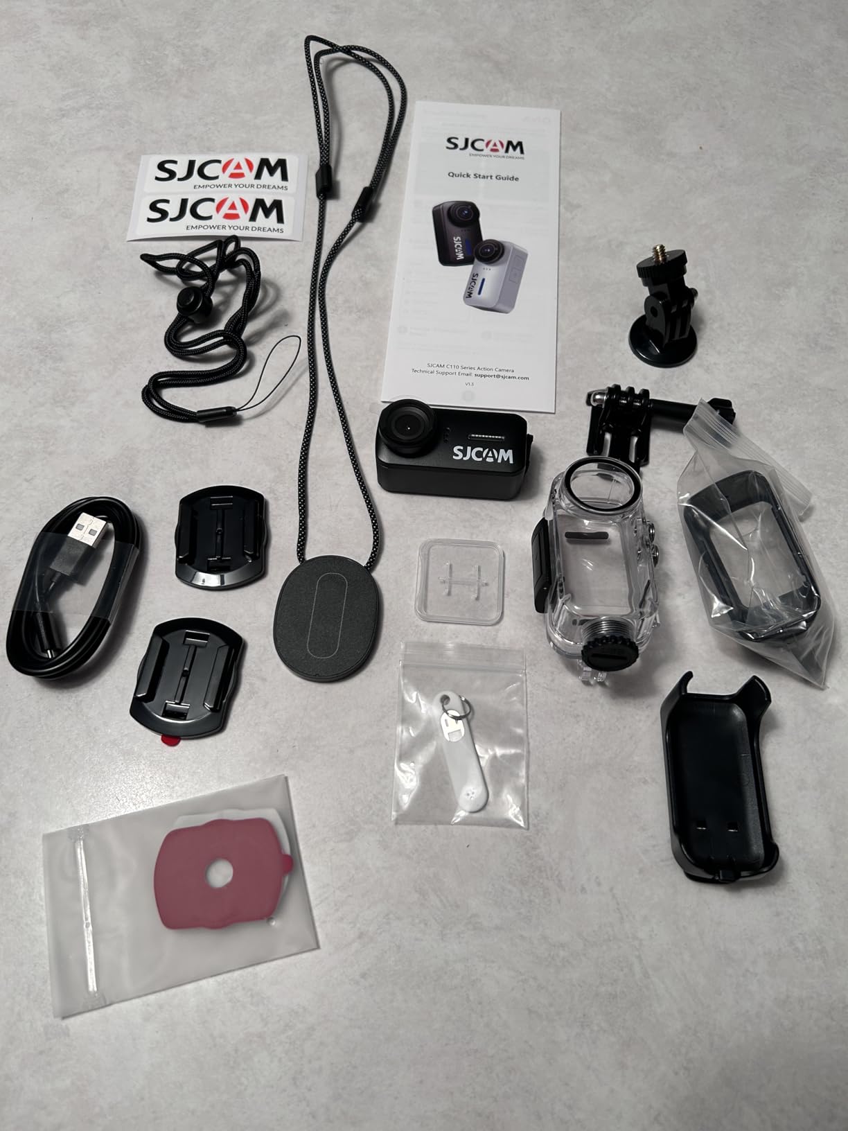 SJCAM C110 Magnetic POV Action Cam with 64G Card,3H Power Use,Small Body Camera for Vlogging & Pets, 4K Wearable Camera,Waterproof Sports Cam for Biking/Hiking,Motorcycle Helmet customer photo 1