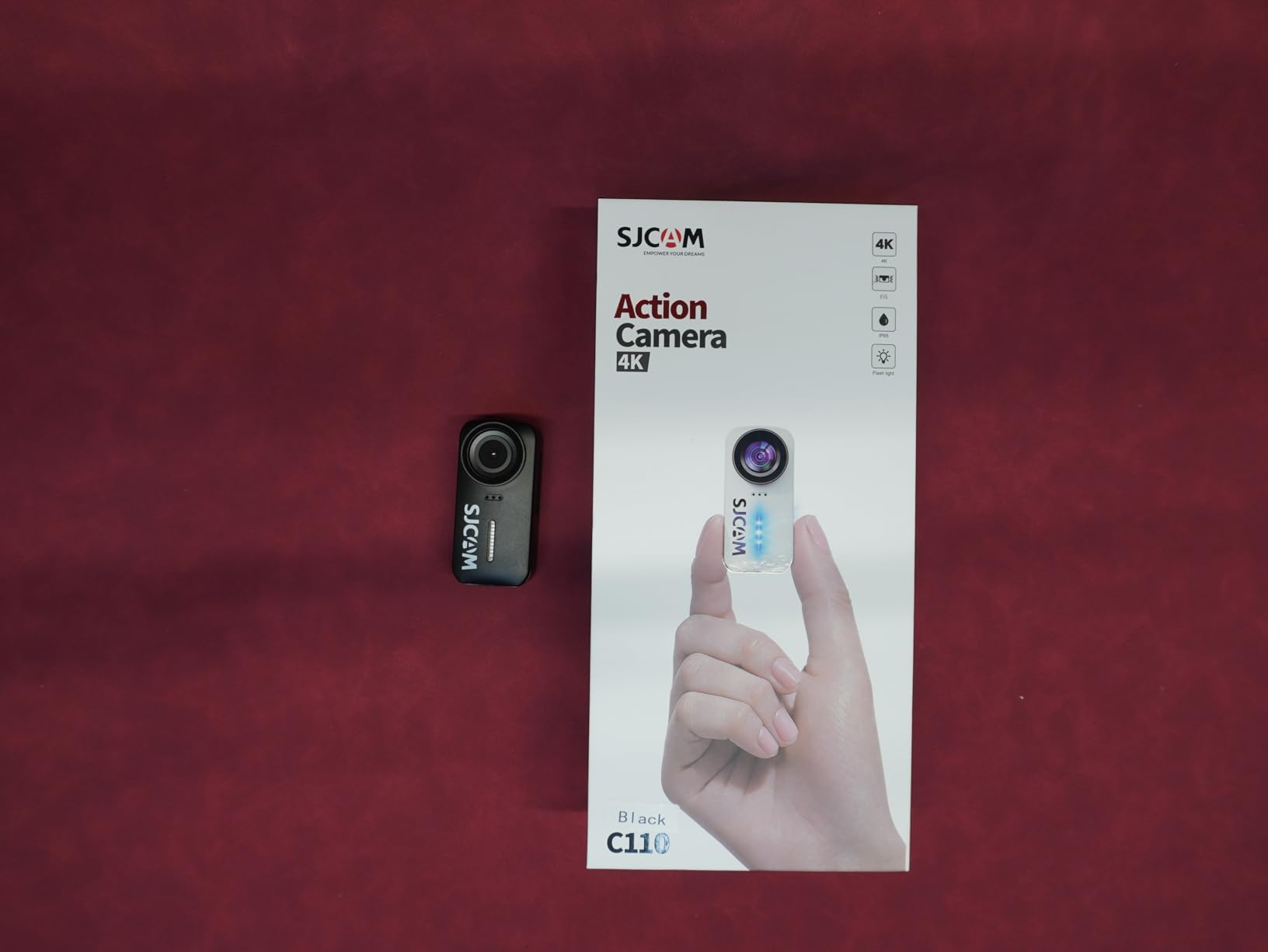 SJCAM C110 Magnetic POV Action Cam with 64G Card,3H Power Use,Small Body Camera for Vlogging & Pets, 4K Wearable Camera,Waterproof Sports Cam for Biking/Hiking,Motorcycle Helmet customer photo 2