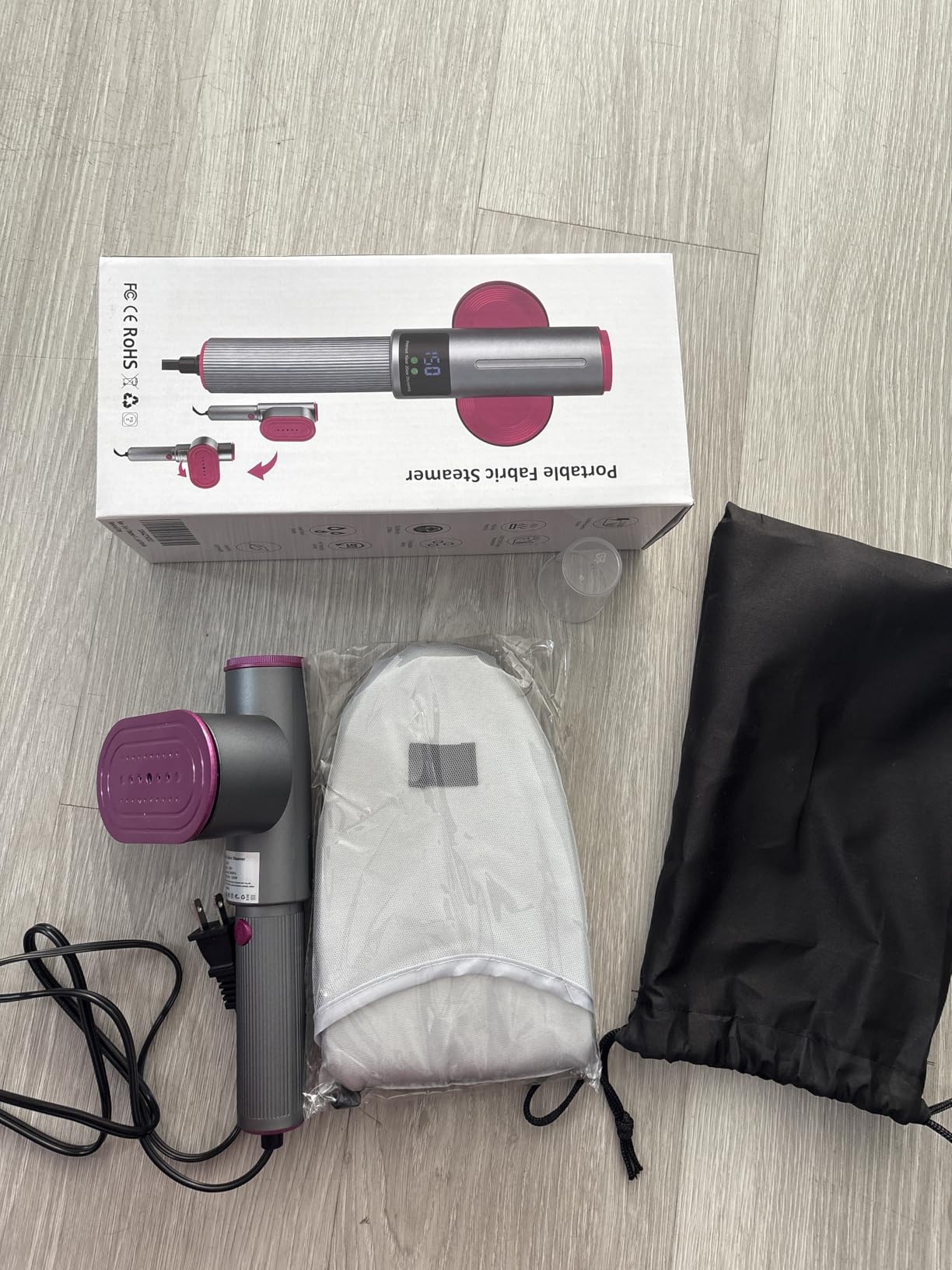 Travel Steamer for Clothes, 2-in-1 Steam Iron & Garment Steamer with Fast Heat-Up, 1200W Portable Handheld Clothes Steamer, Large Ceramic Heat Panel Quick Wrinkle Removal for Home/Travel/Hotel customer photo 2