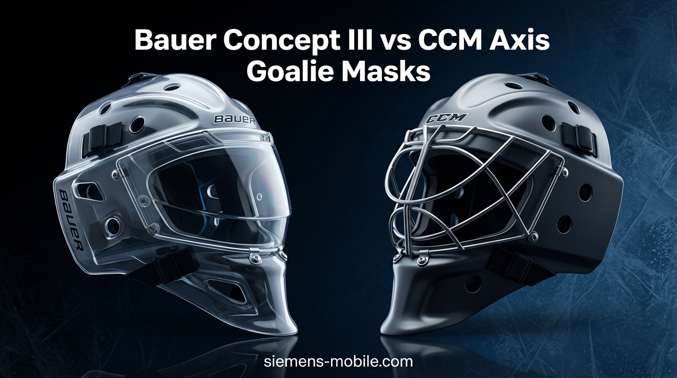 Bauer Concept III vs CCM Axis Goalie Masks