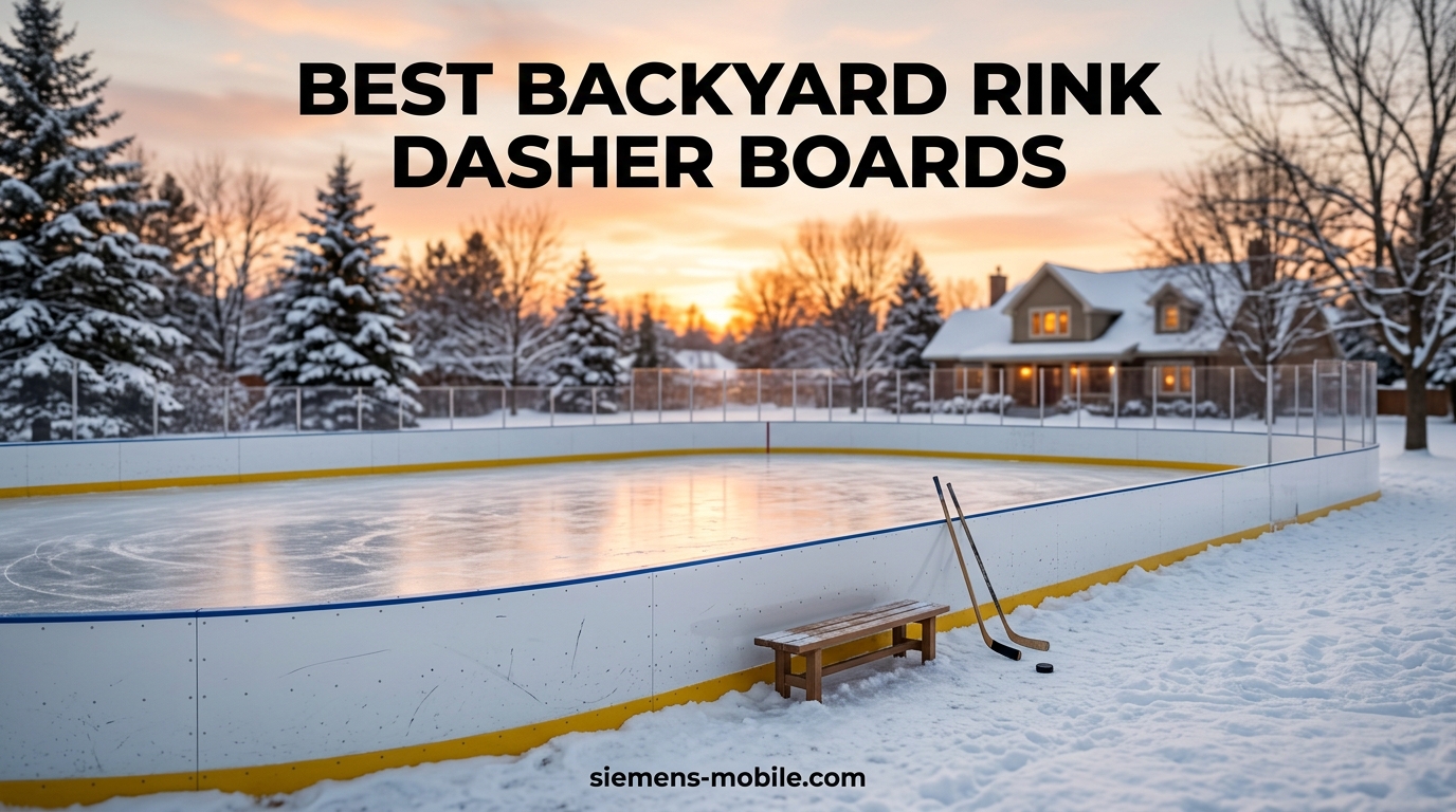 Best Backyard Rink Dasher Boards