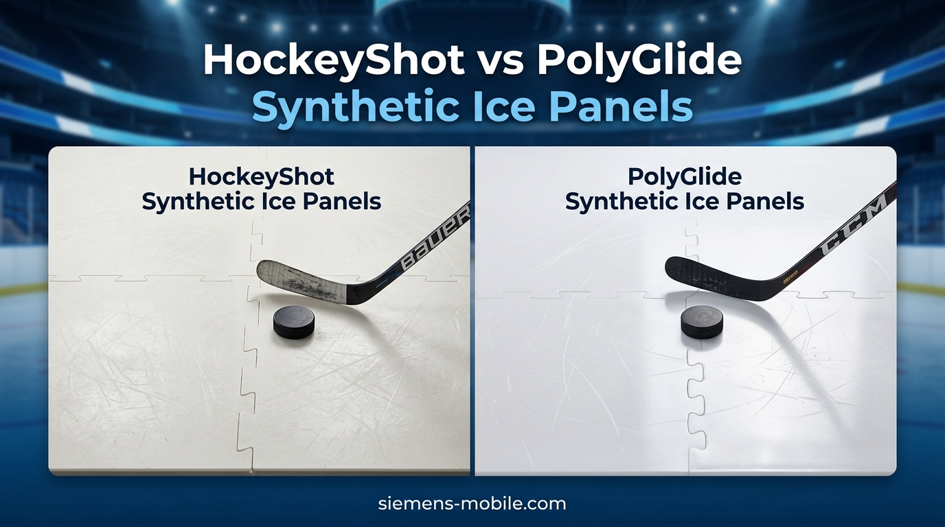 HockeyShot vs PolyGlide Synthetic Ice Panels