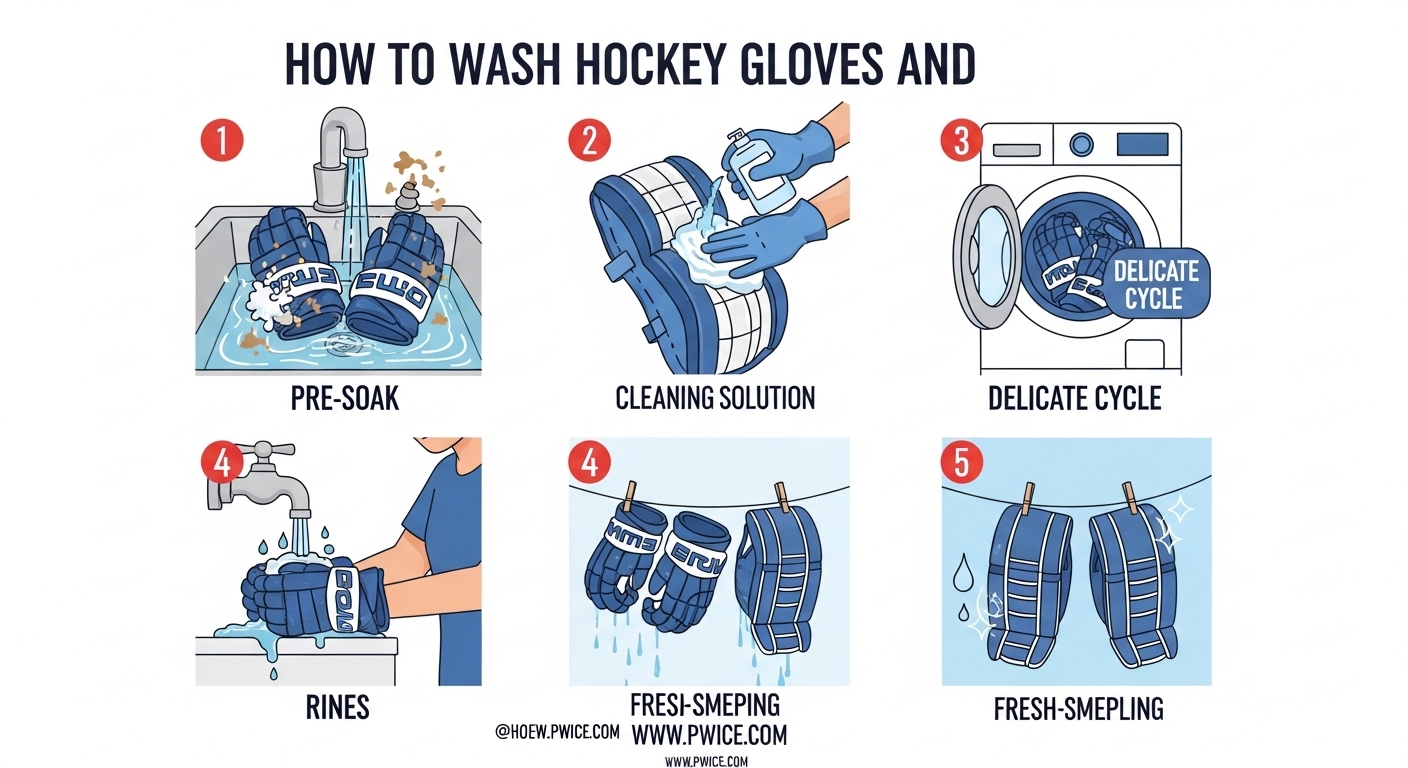 How to Wash Hockey Gloves and Pads