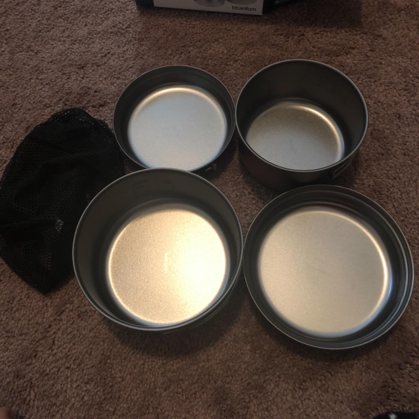 Snow Peak Multi Compact Cook Set, Japanese Titanium, Ultralight and Compact for Camping and Backpacking, Made in Japan, Lifetime Product Guarantee customer photo 2