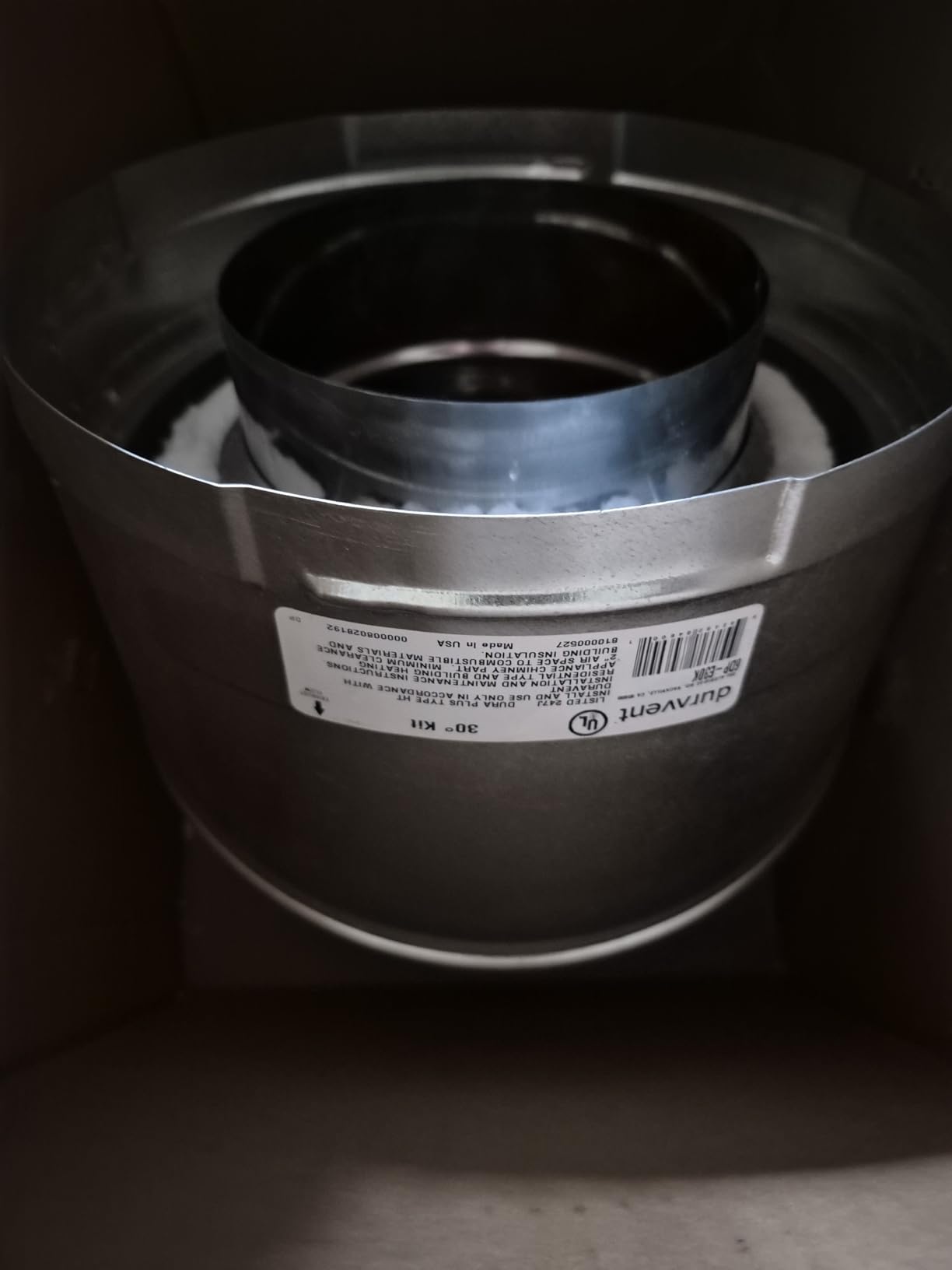 DuraVent 30-Degree Stainless Steel Swiveling Elbow Kit for Wood Stove Venting, 6 Inch, DuraPlus customer photo 2