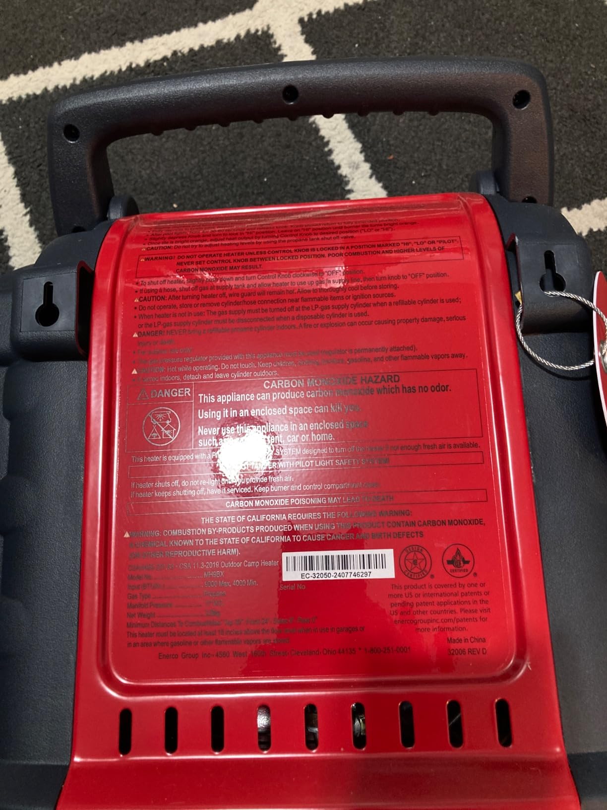 Mr. Heater MH9BX Massachusetts/Canada Approved Portable Propane Heater customer photo 2