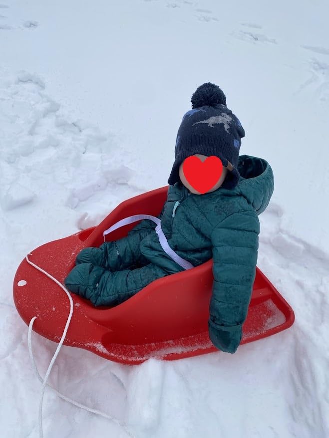 Flexible Flyer Baby Pull Sled. Toddler Boggan. Sleigh for Kids customer photo 1