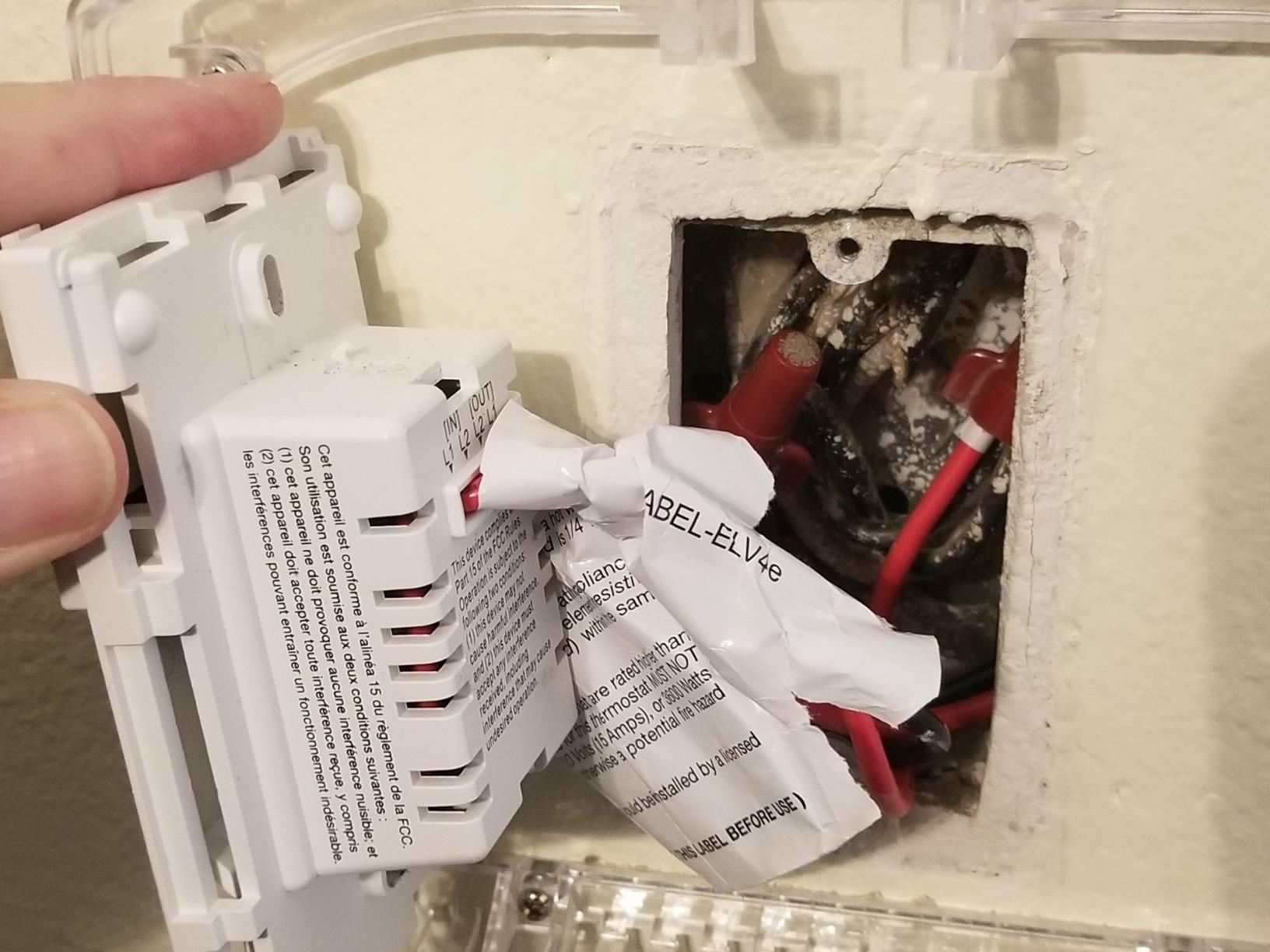 Lux ELV4 Line Voltage Programmable 5-2 Day Thermostat; 1 Heat, Line Voltage Only customer photo 2