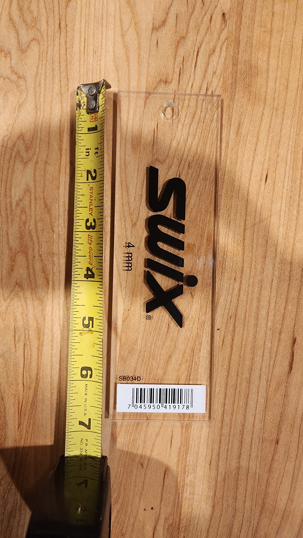 Swix Wax Scraper Snowboard and Wide Ski (4mm Thick) customer photo 1